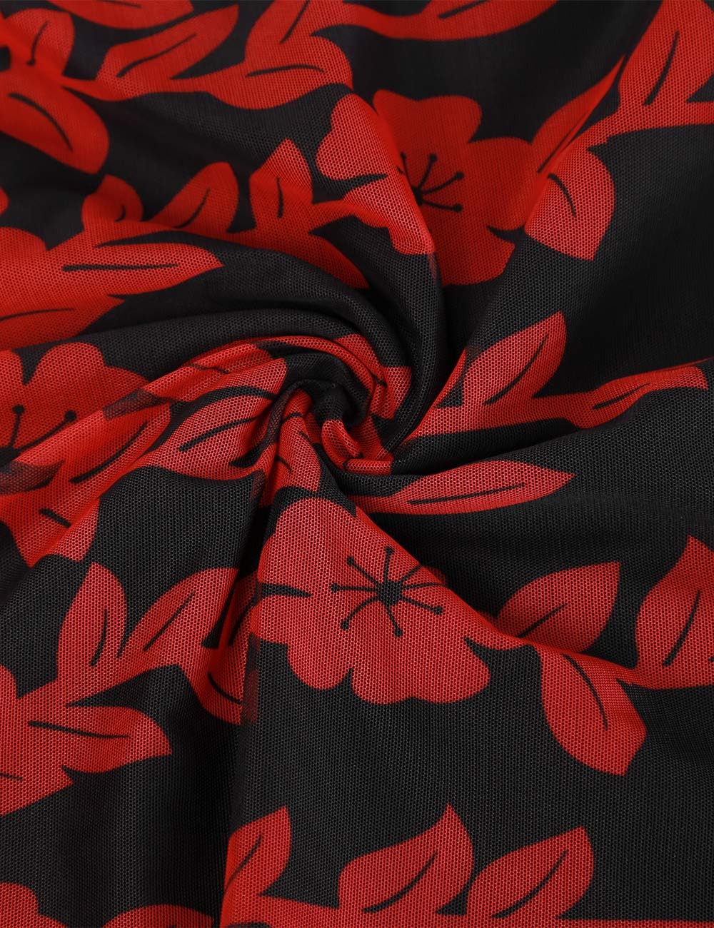 BAISHENGGT Womens Summer Tops Flutter Short Sleeve Pleated Front Mesh Shirts Dressy Casual Blouses - Image 2