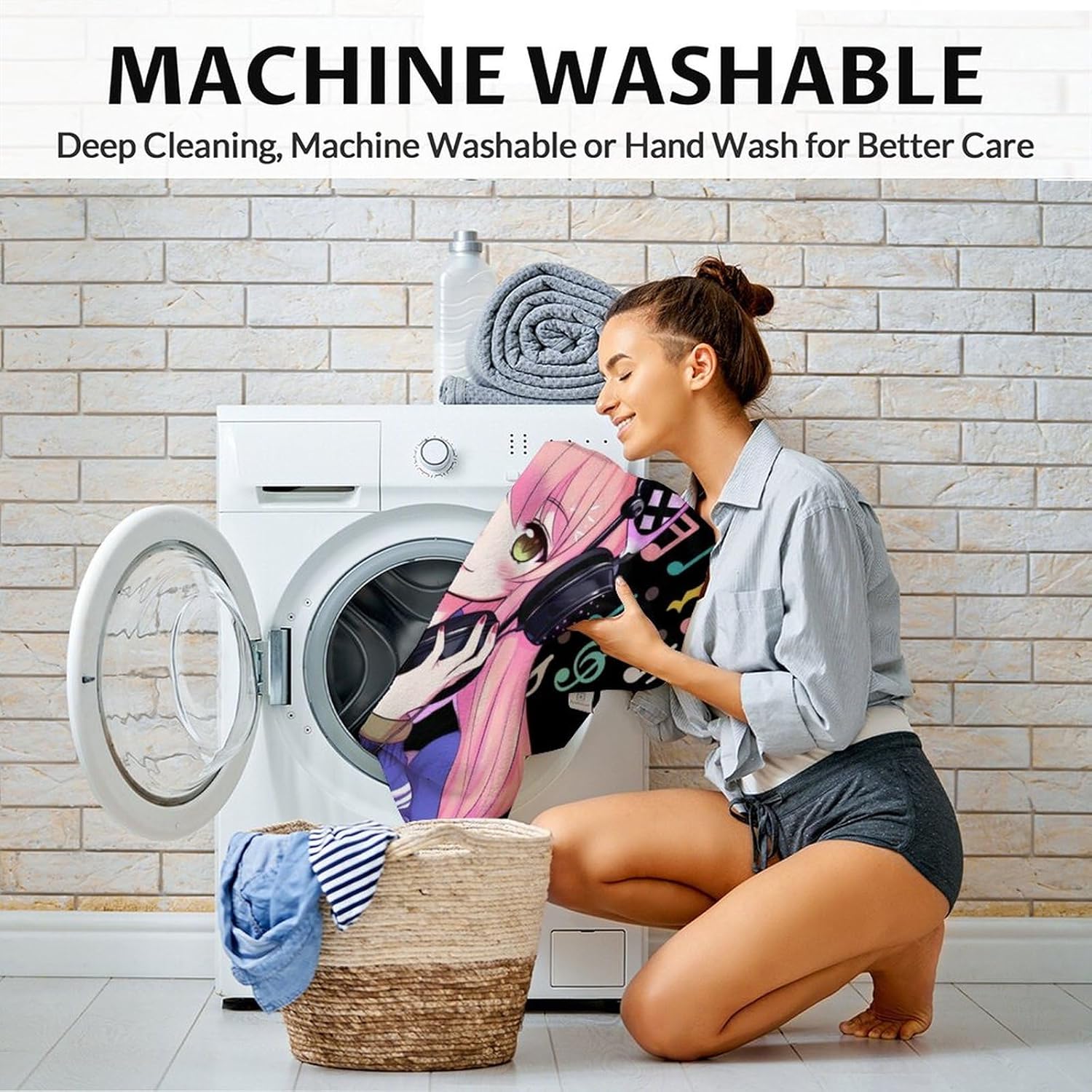 Kids Blanket - 50x40 Inches Small Flannel Blankets Gifts for Boys, Girls - Cute Black Soft Warm Fuzzy Throws for Bed, Couch Decor