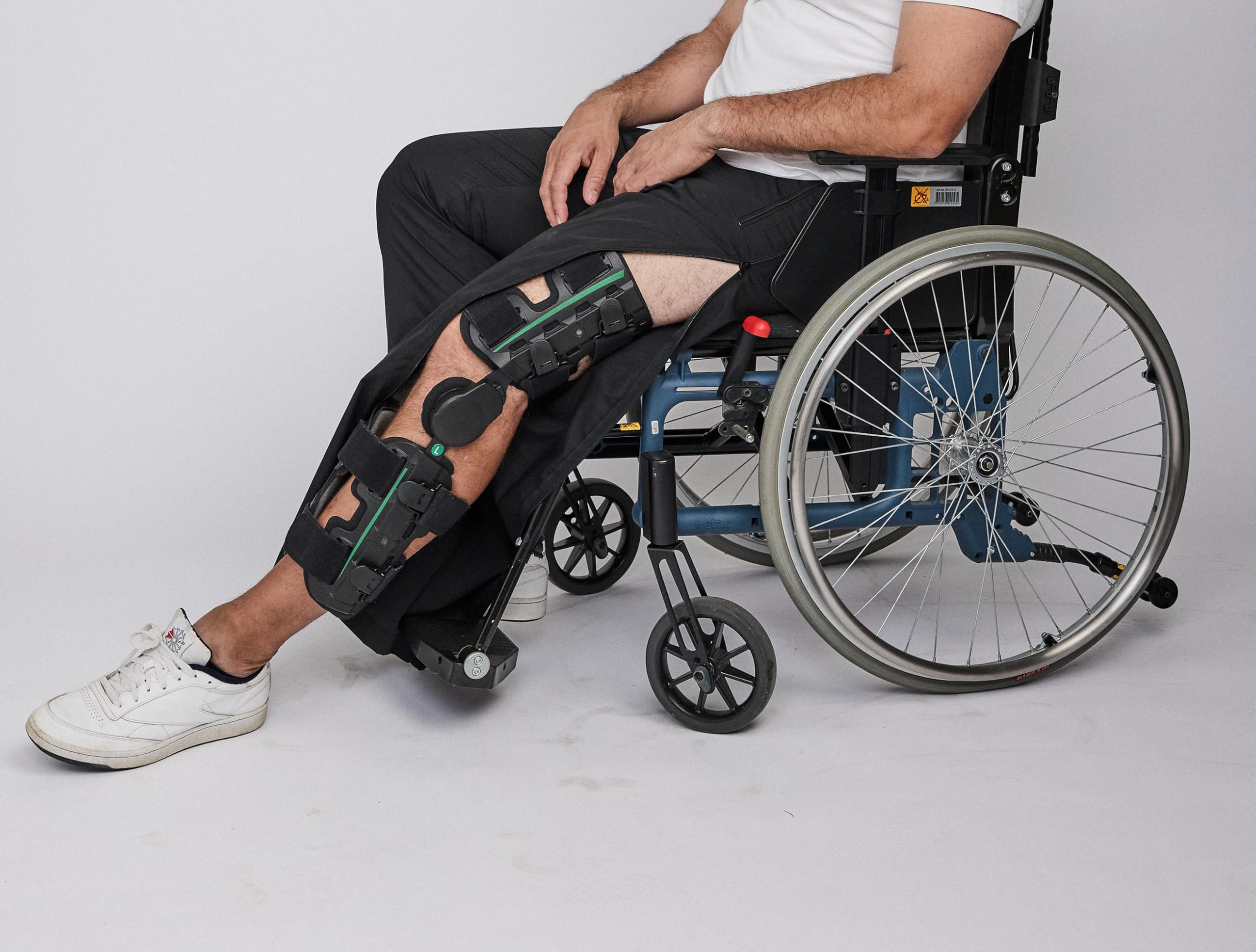 Dobsom Saltö - Pantaloni adattivi per uomo e donna, con cerniere lunghe staccabili, design completamente aperto, ideali post-operatorio, rimovibili, strappo, pantaloni medici per riabilitazione