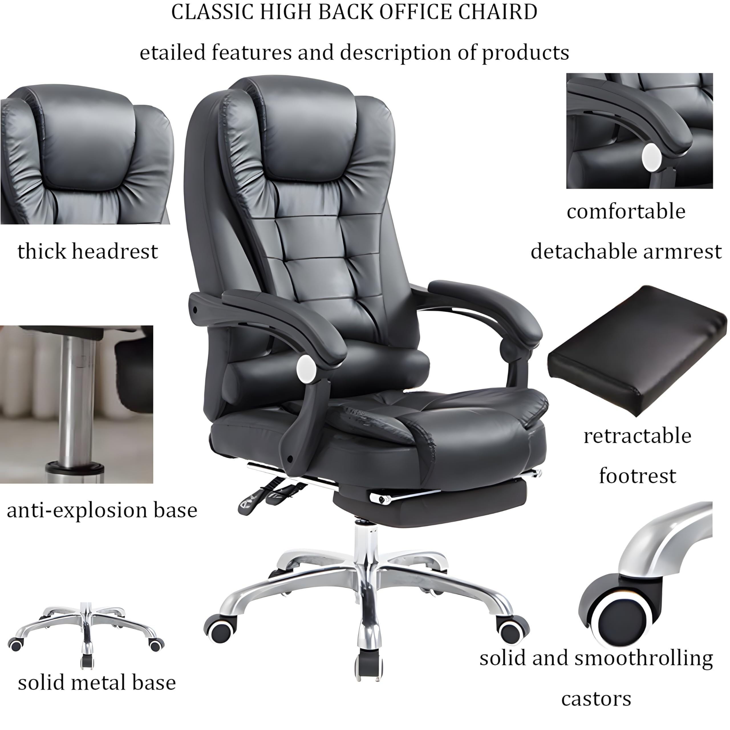 Amazon.com: LHTJHP 300lb Home Office Desk Chair - Massage Office