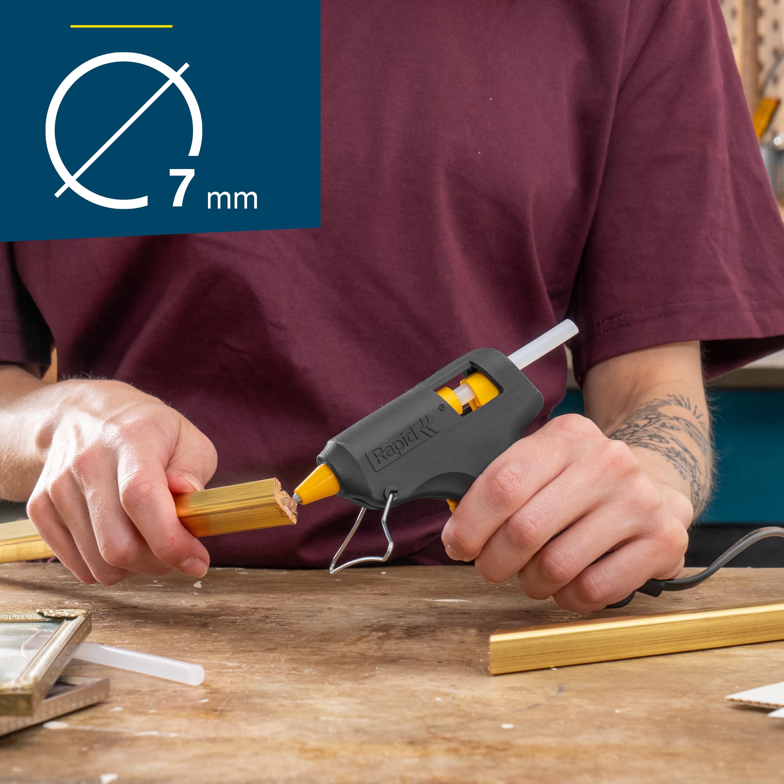 Rapid Hobby Heißklebepistole - Starter-Set Mit 30 Klebesticks Für DIY & Reparaturen