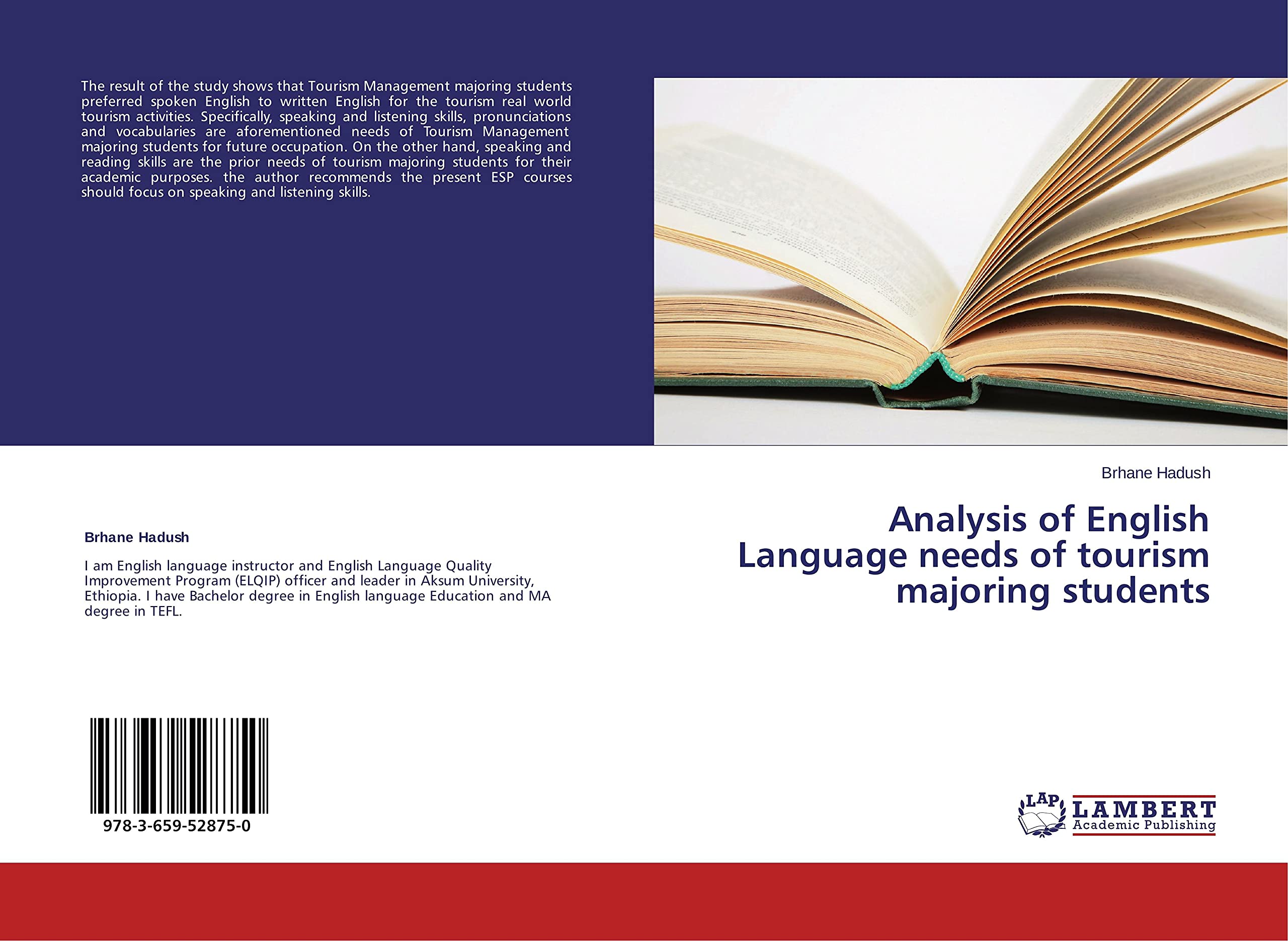 Analysis of English Language Needs of Tourism Majoring Students