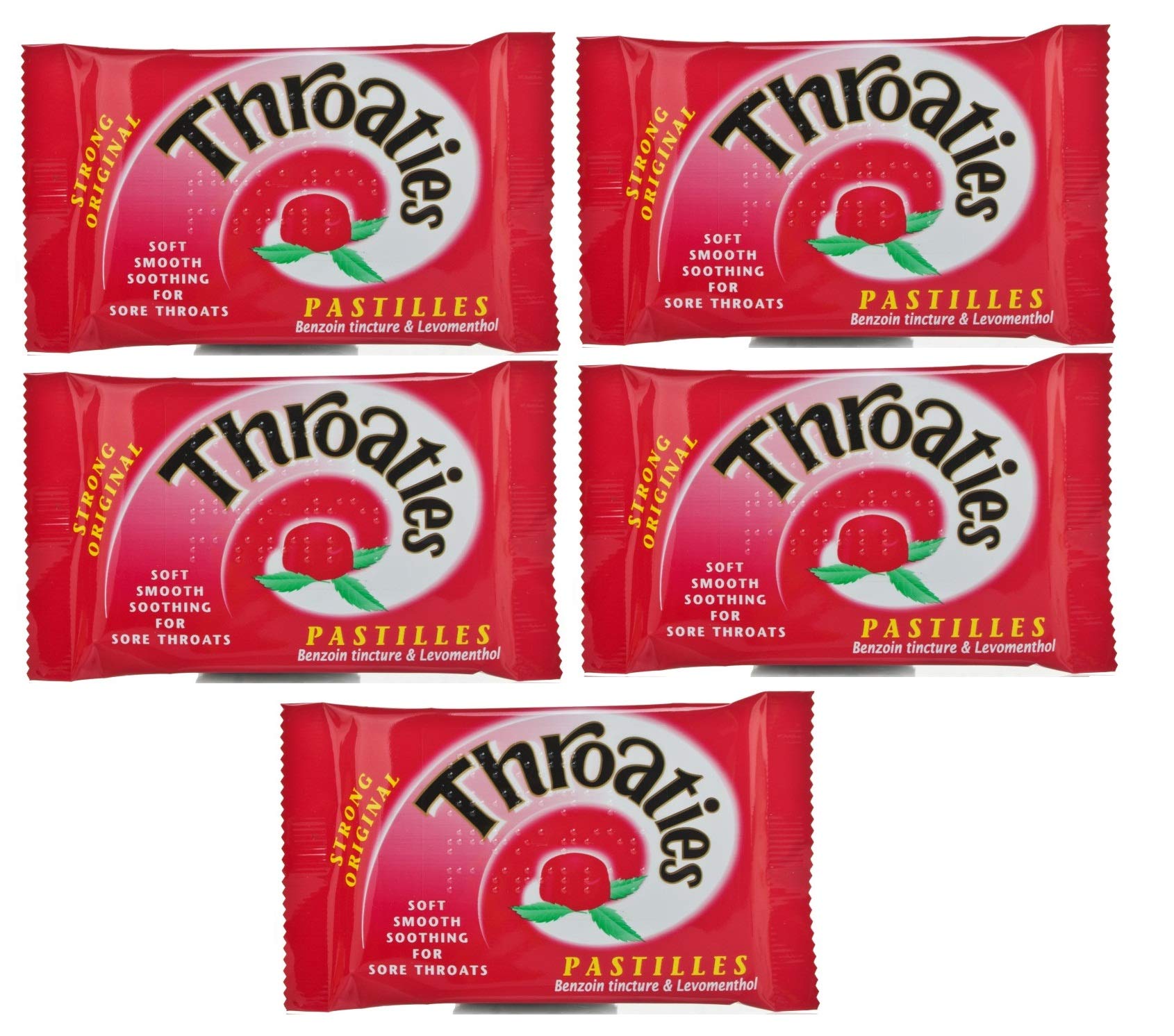 Strong Original Pastilles for Soft Soothing with Honey & Menthol X 5