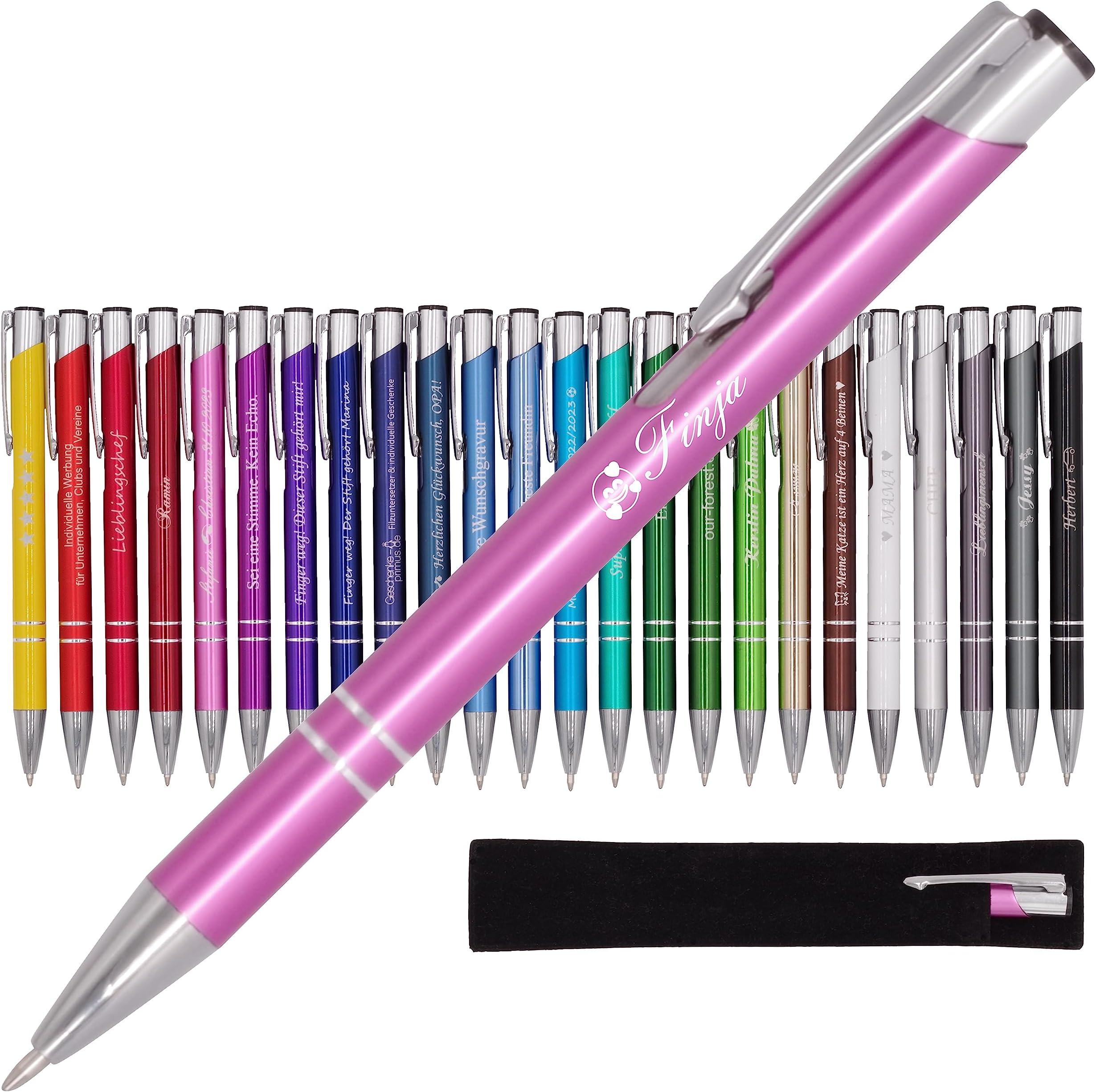 Personalisiert Kugelschreiber Mit Gravur - Individuelles Geschenk Für Kollegen & Freunde