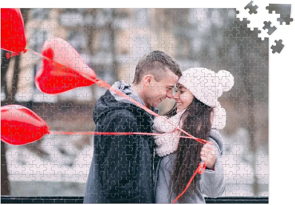 Quebra-cabeça personalizado de fotos imagem de texto personalizado 300/500/1000 peças estilo moderno para adultos crianças para amigos da família entes queridos