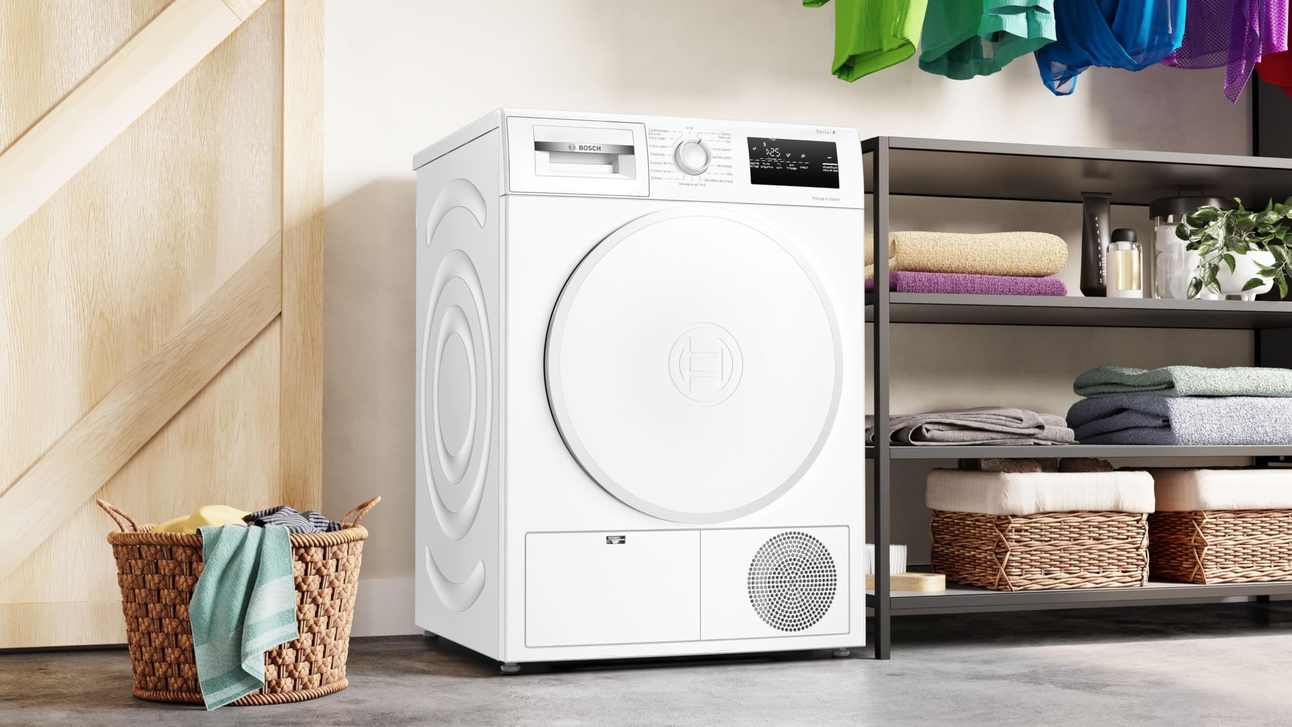 Bosch Série 4 Sèche linge Pompe à chaleur 8 kg Blanc WTH8300DFR