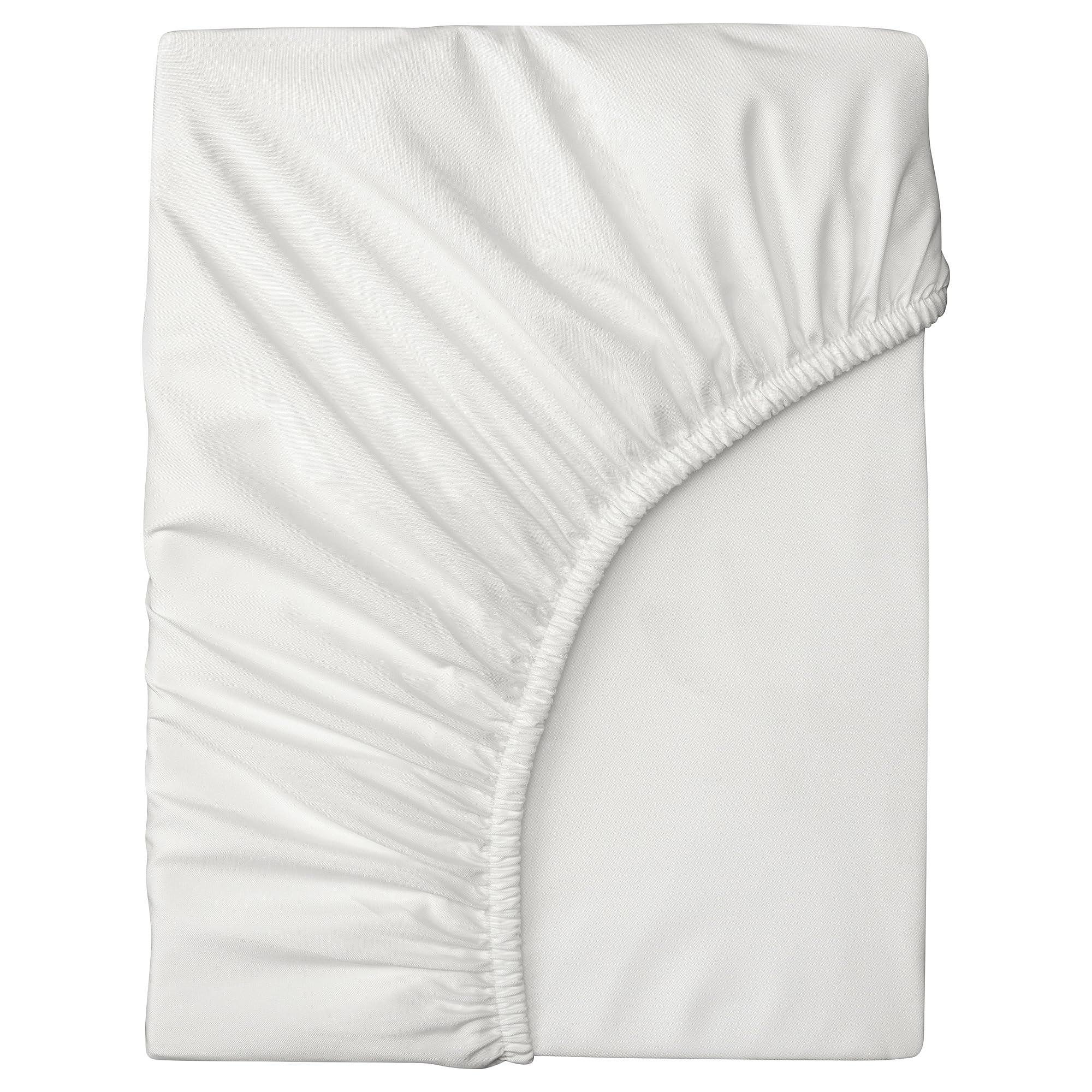 Drap-housse blanc 140x200 BRUKSVARA : la solution idéale contre les draps qui glissent