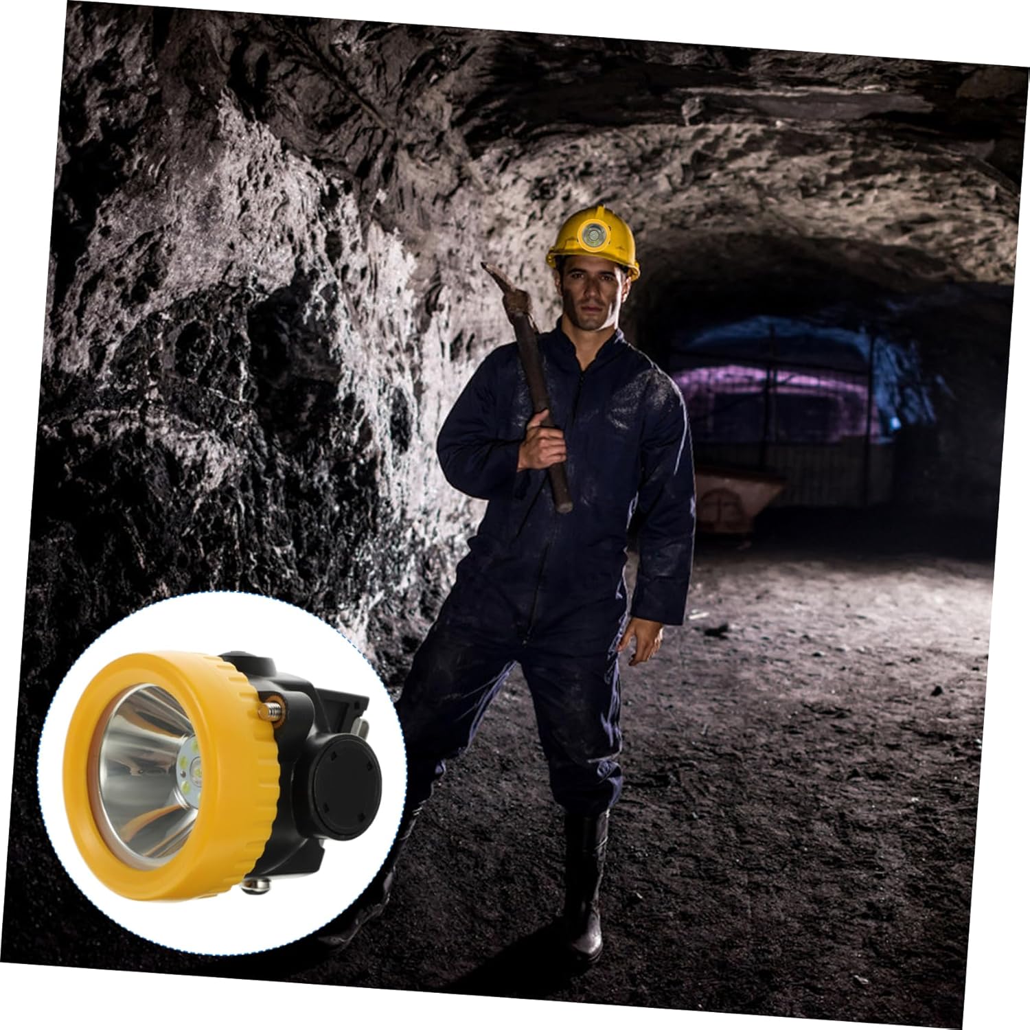 Angoily Explosion Headlamp Led Mining Light for Helmet Rechargeable USB Night Fishing Outdoor Work Lighting Compact Durable Design