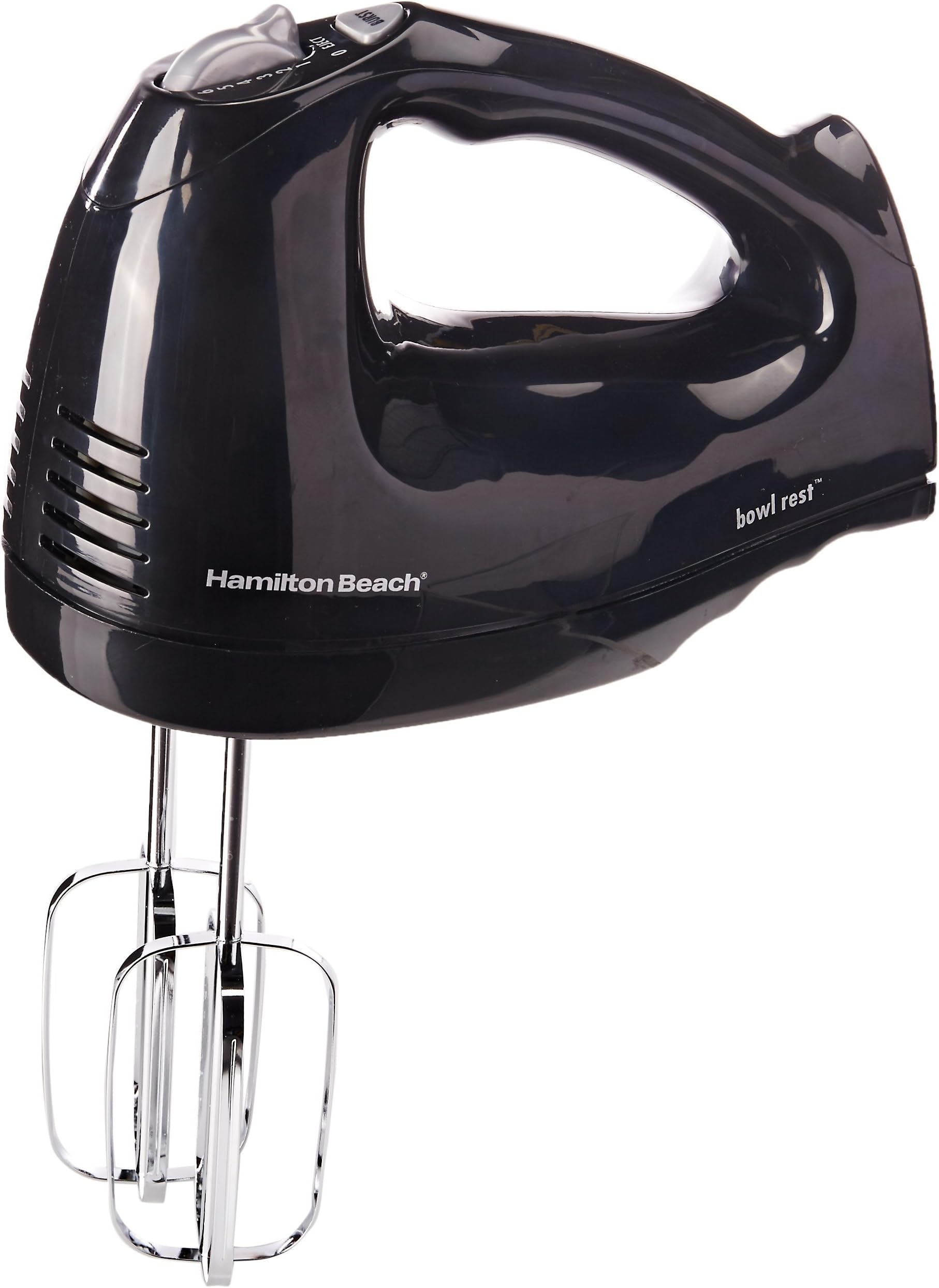 Hamilton Beach Hand Mixer with Snap-on Case, Black (Renewed)