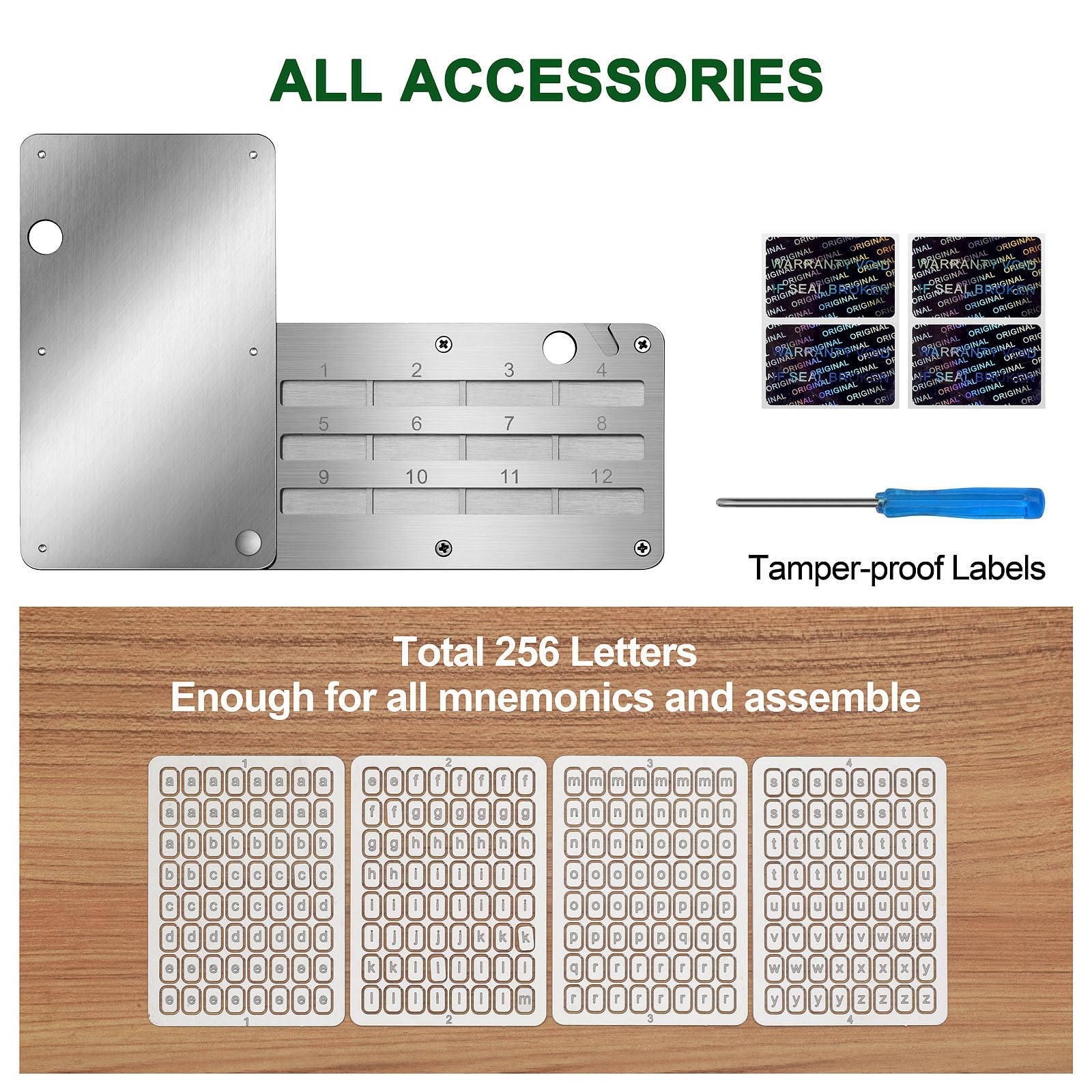 Codesteel SAFECrypto Seed Phrase Storage, aço inoxidável Bitcoin Seed  Phrase Backup Cold Storage, suporta até 24 palavras | Amazon.com.br