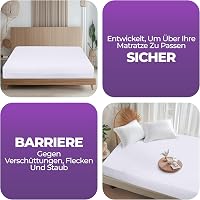 Utopia Bedding Premium vízálló matracvédő huzat, poloska elleni védelem 6