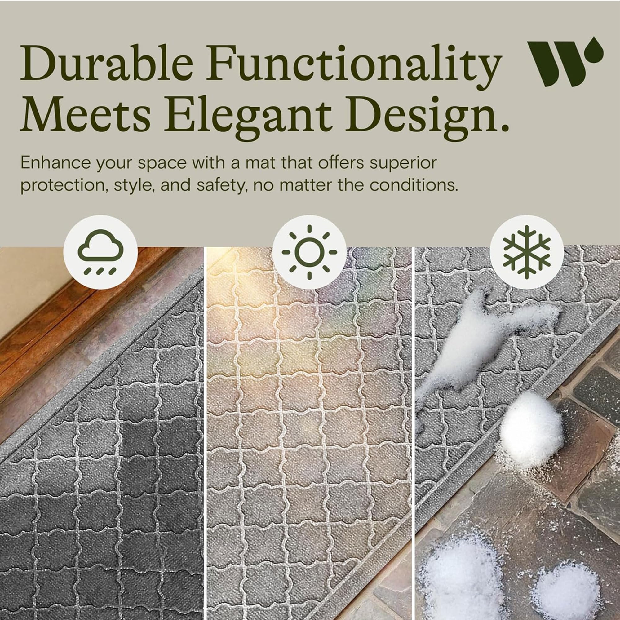 Amazon.com: WaterHog Cordova Front Door Mat Indoor Outdoor