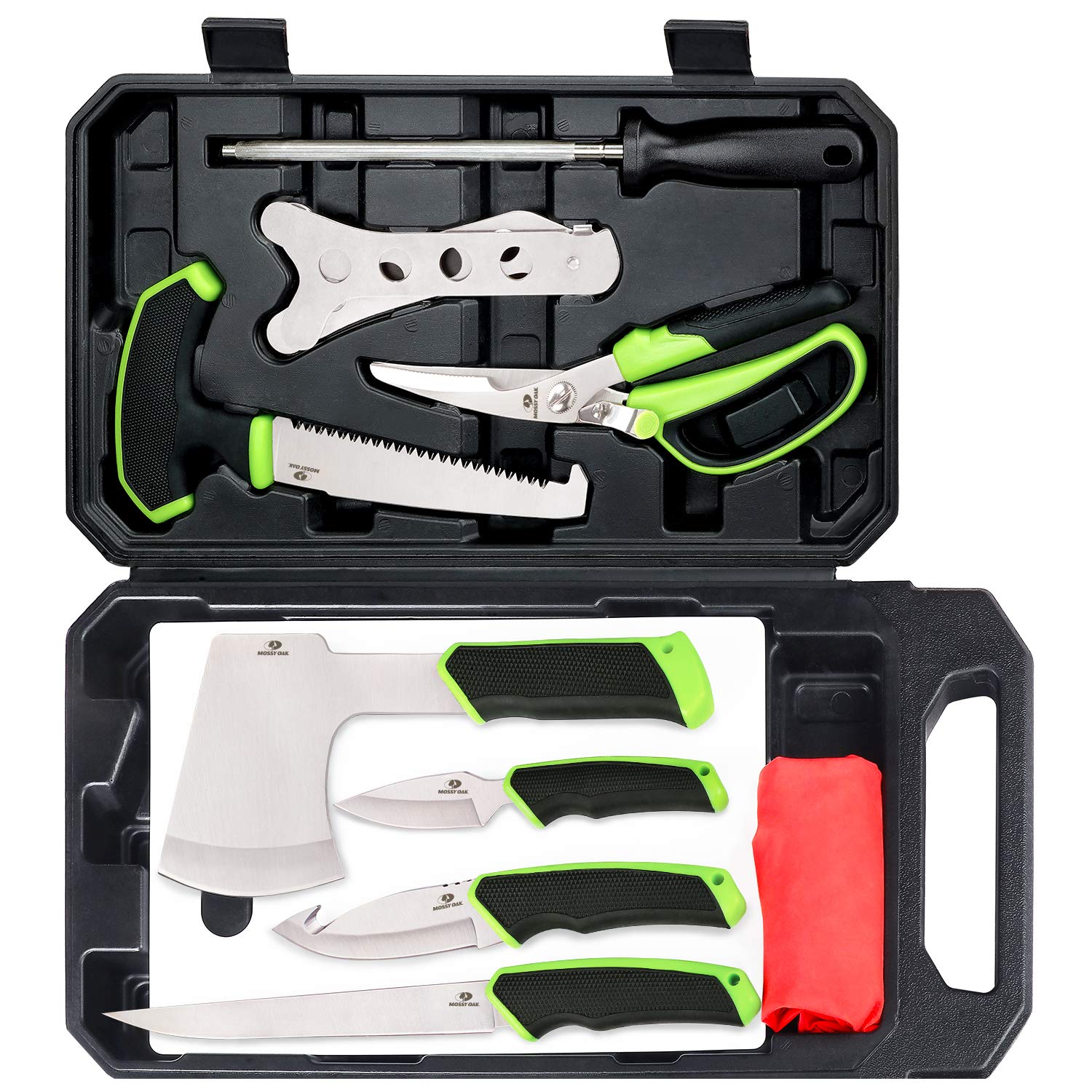 Mossy Oak Hunting Field Dressing Kit 10 Piece Portable Butcher Game