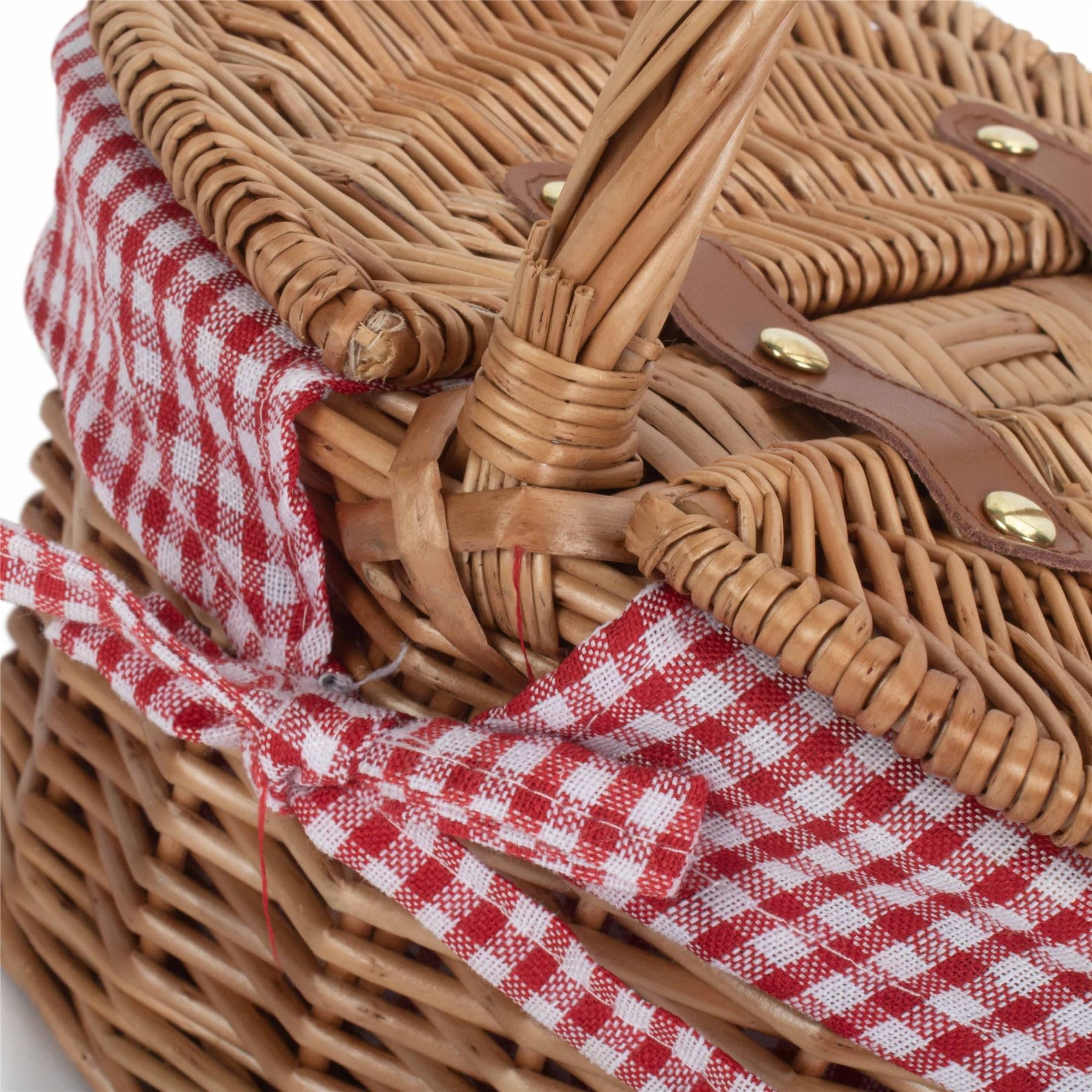 Red Hamper Finish Childs czerwone kontrolowane owalne koszyk piknikowy