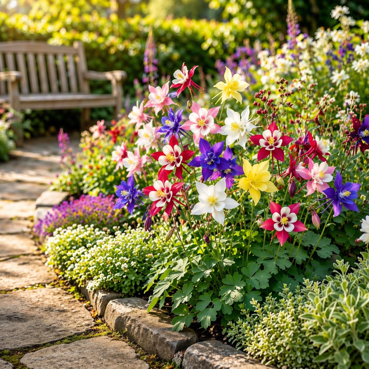 Sweet Caroline Columbine Flower Bulbs – 10 Bulb Collection