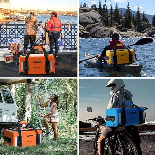 Miniatura 7 de ESONE Bolsas secas impermeable para hombresmujeres, bolsas secas para kayak, mochila impermeable para viajes, bolsa seca, mochila impermeable para