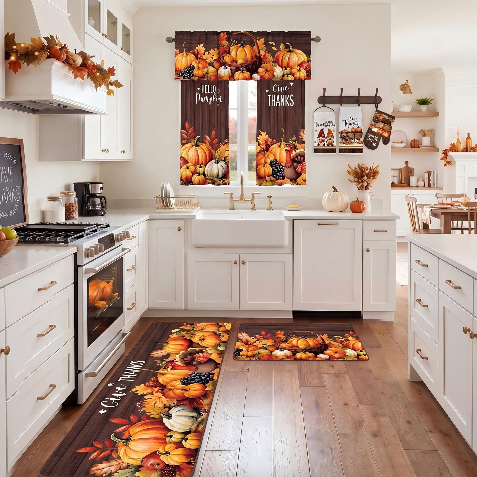 Fall Thanksgiving Kitchen Decor Set - 13 Pcs -4 Fall Thanksgiving Kitchen Decor Set - 13 Pcs -4