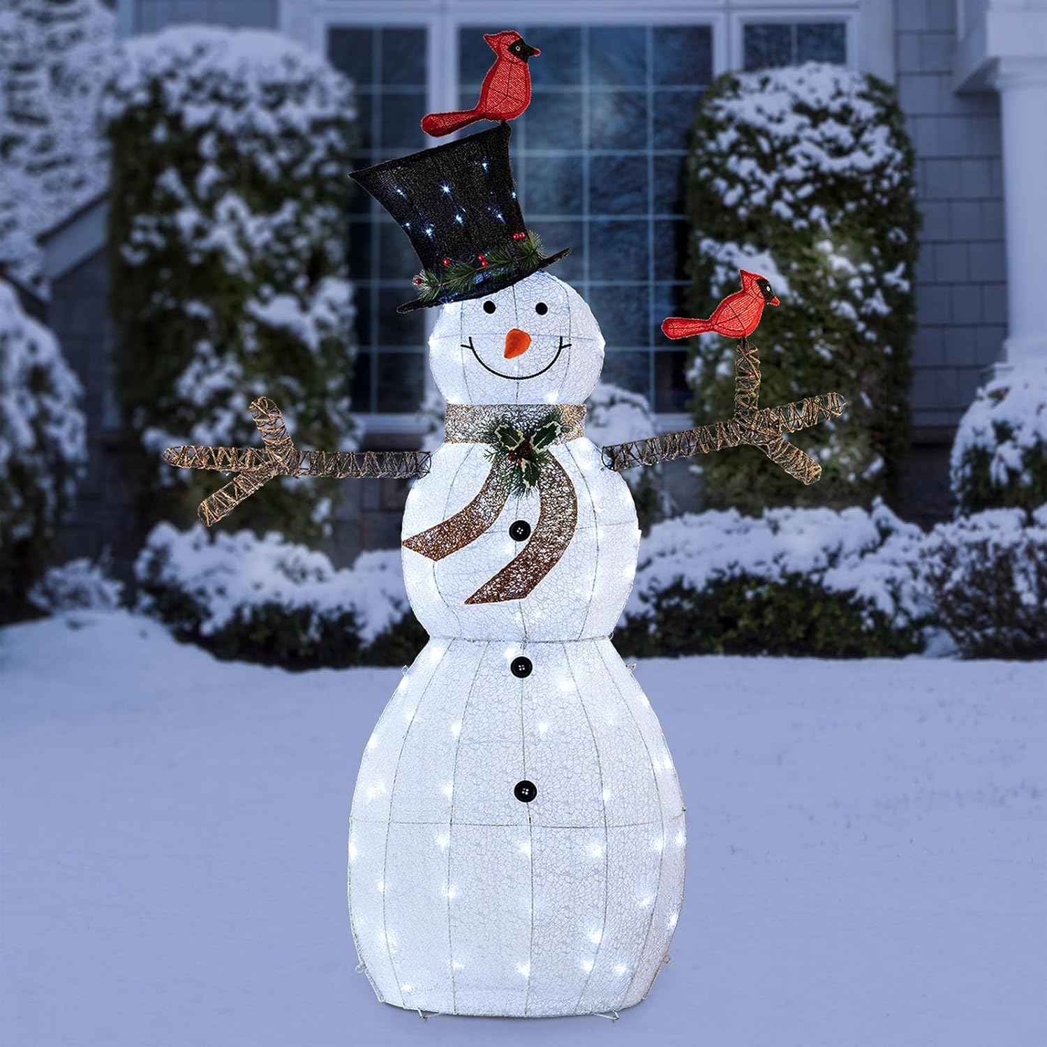 Brandclub - Alpine Corporation 74" (Over 6-Feet Tall) Mesh Snowman Yard ...
