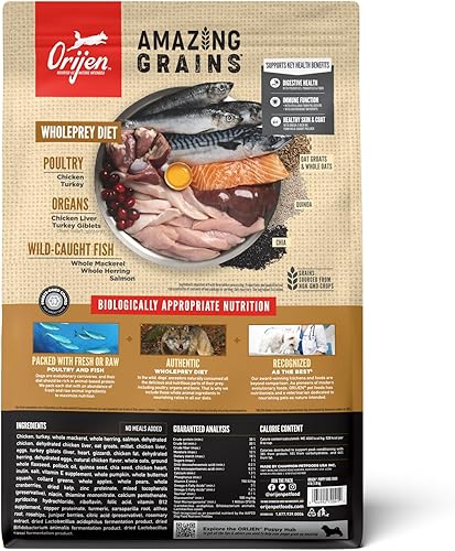 Miniatura 10 de ORIJEN Amazing Grains Regional Red - Comida seca para perros, con alto contenido de proteínas, 4libras