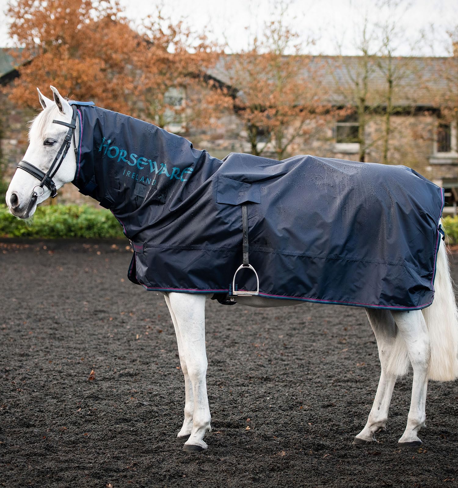 Horseware Manta para Caballos de Exterior con cubrecuello Rambo Mack In a Sack