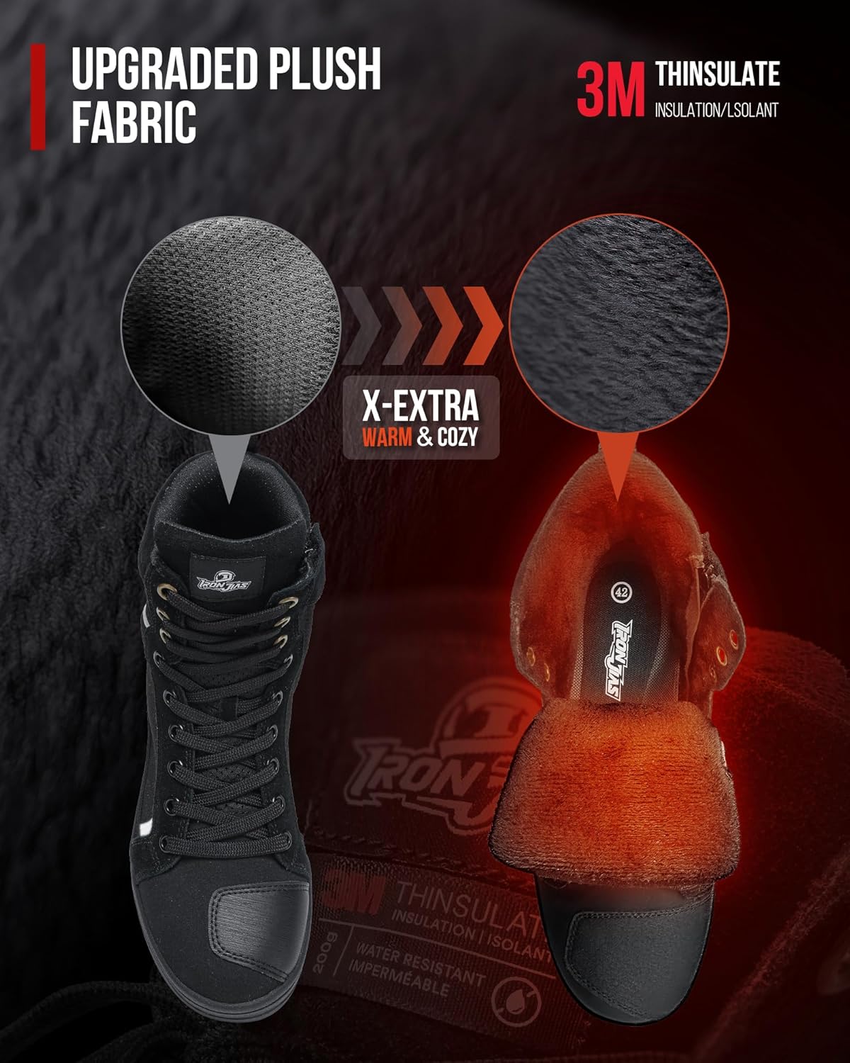 BORLENI Winter Motorcycle Boots Street Riding Shoes Anti-Slip Outdoor Trekking Hike Work Shoes for Men - Image 2