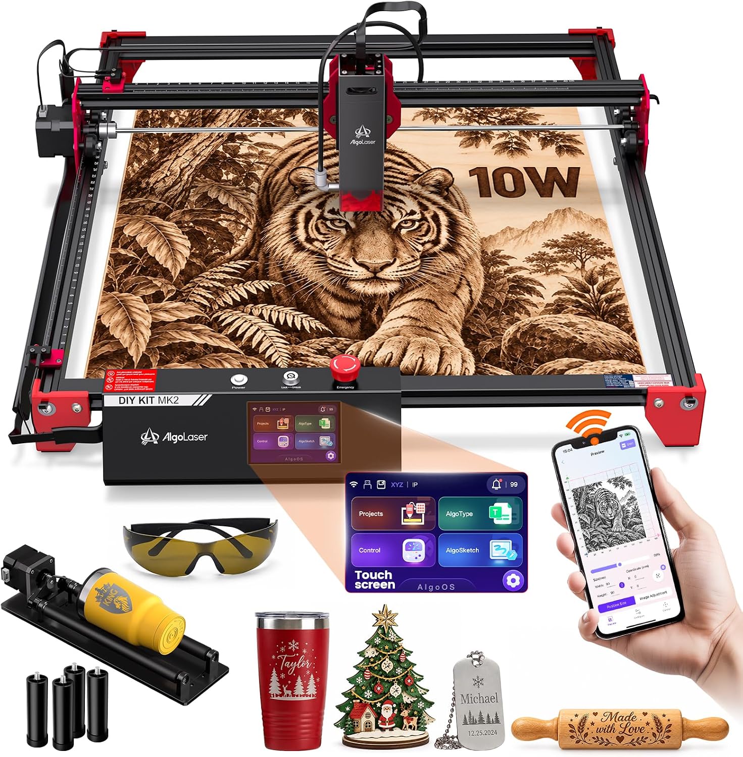 AlgoLaser 10W Laser Engraver and Cutter