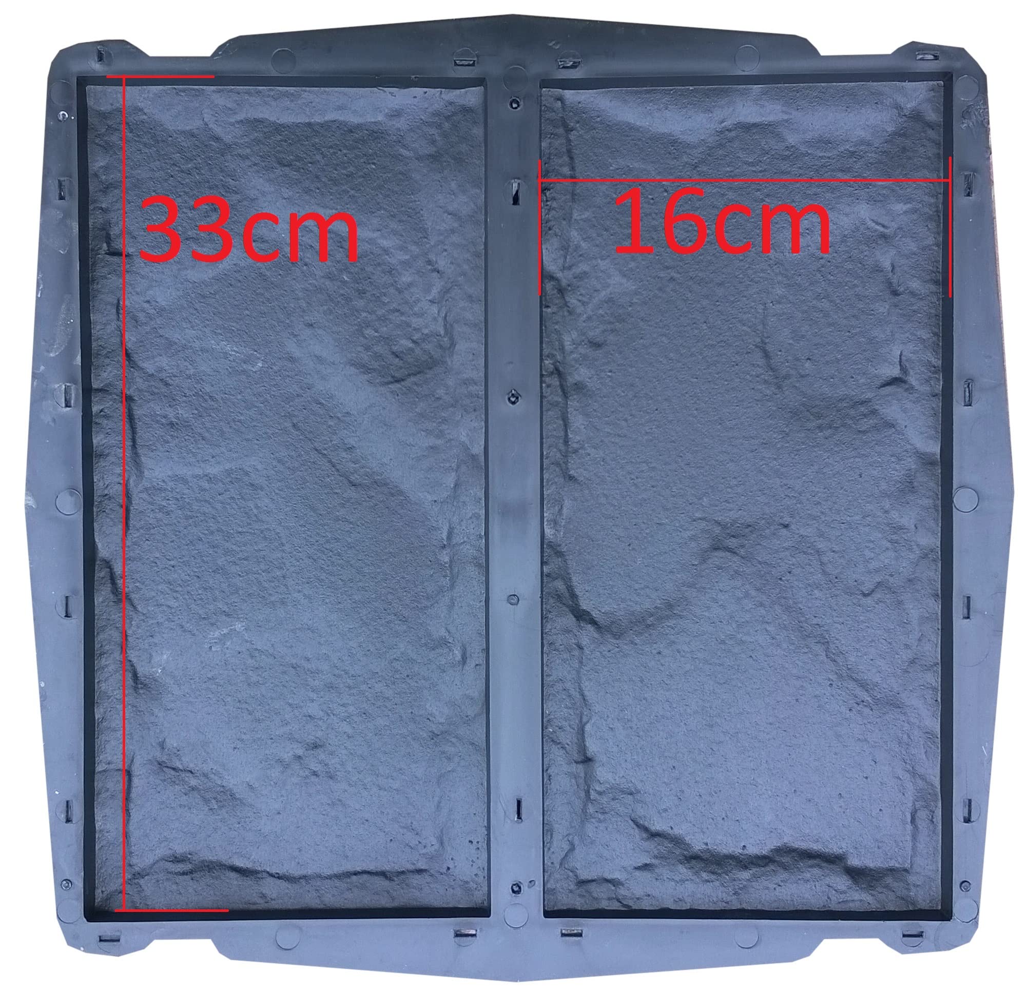 8 Stück Gießform Pflasterform Schablone für Beton, Fassadenstein, Bodenbelag Platten, schalungsformen, einstellen Wanddekoration, wiederverwendbar, Gießen, DIY