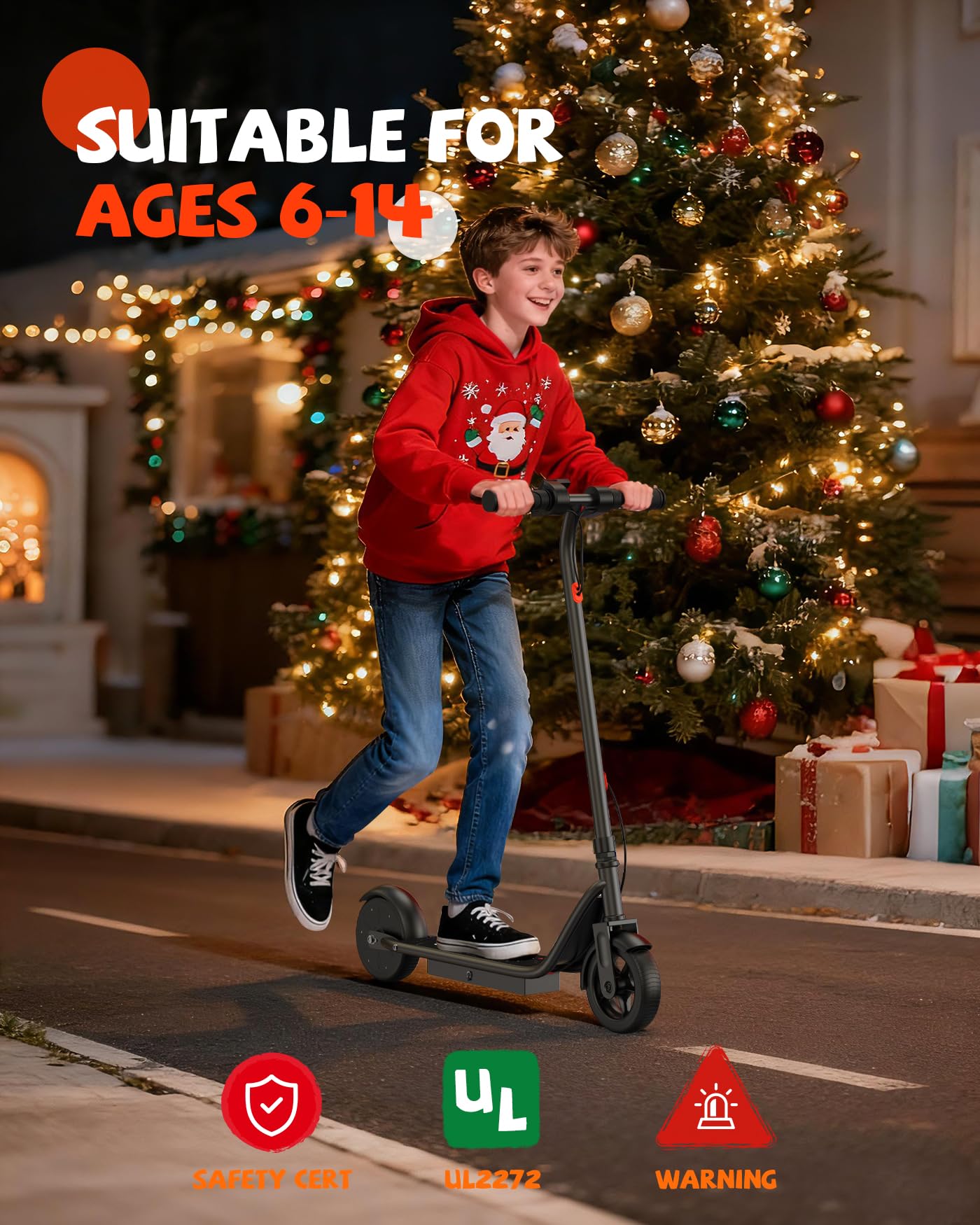Maxshot Electric Scooter, 8.5" /10" /14" Tire, 16/19/22 Mph Top Speed, 12/16/21/27/28/49/50 Miles Long Range, Folding Escooter for Adults and Kids with Seat Bag, Dual Braking, Dual Suspension, App