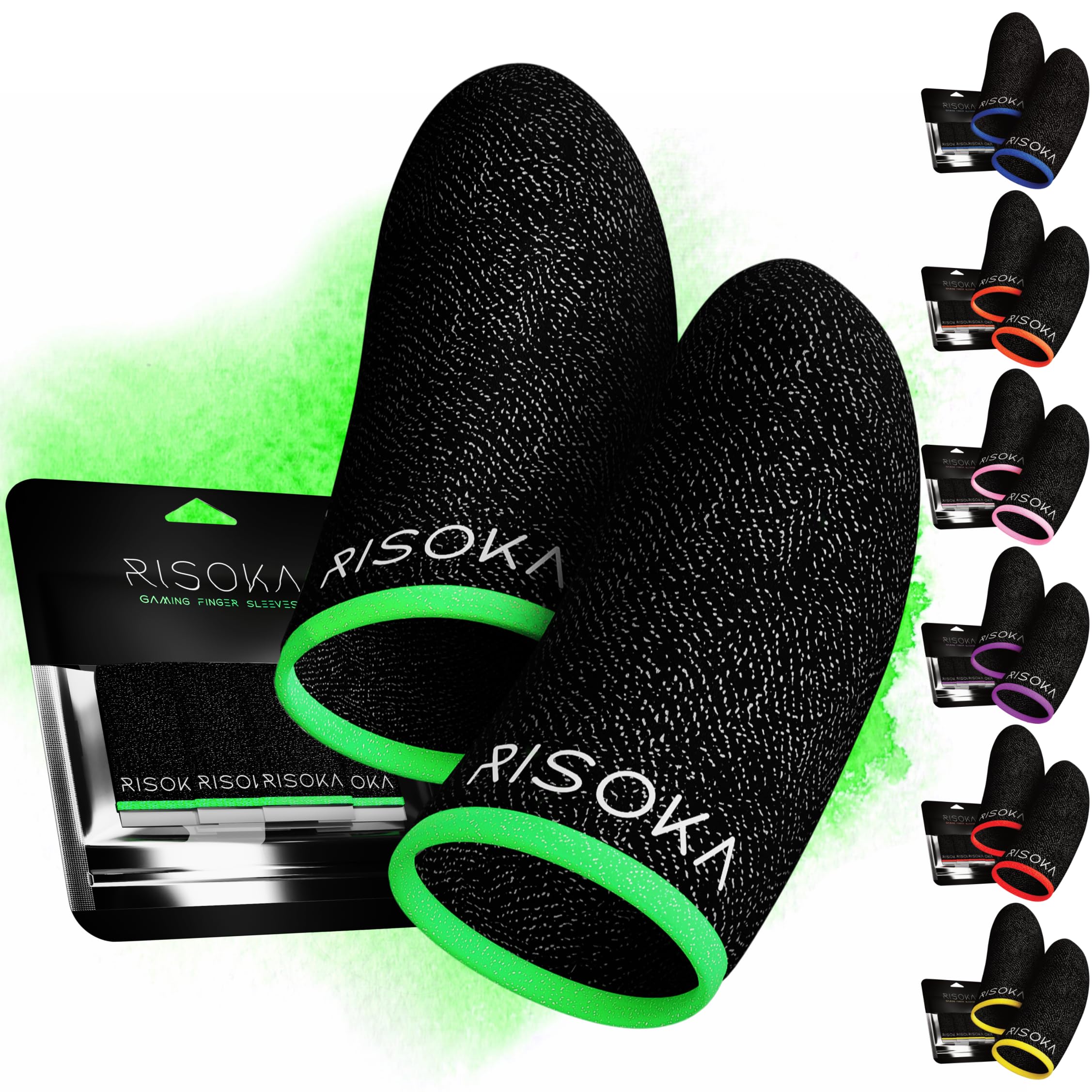 Amazon.co.jp: RISOKA 10個入り ゲーミング 指サック - 指サックゲーム