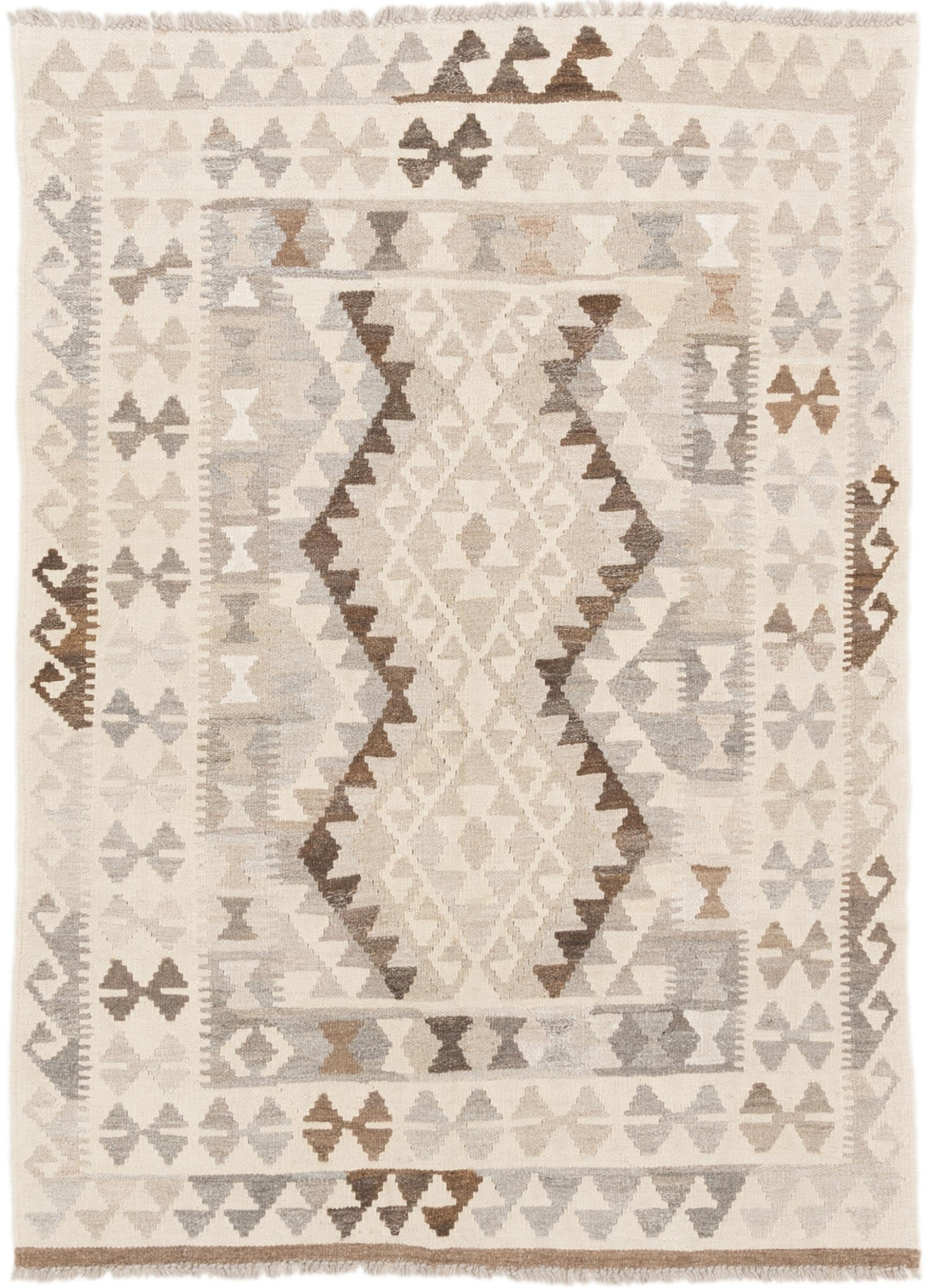 Tapis d'Orient Kilim Afghan 112x156 cm - Tapis en laine Heritage tissé à la main