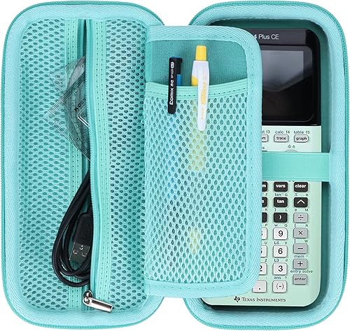 Peyyargo Hard Case For TI-84 Plus CE / TI-Nspire CX II Calculators – Protective Zippered Case With Handle