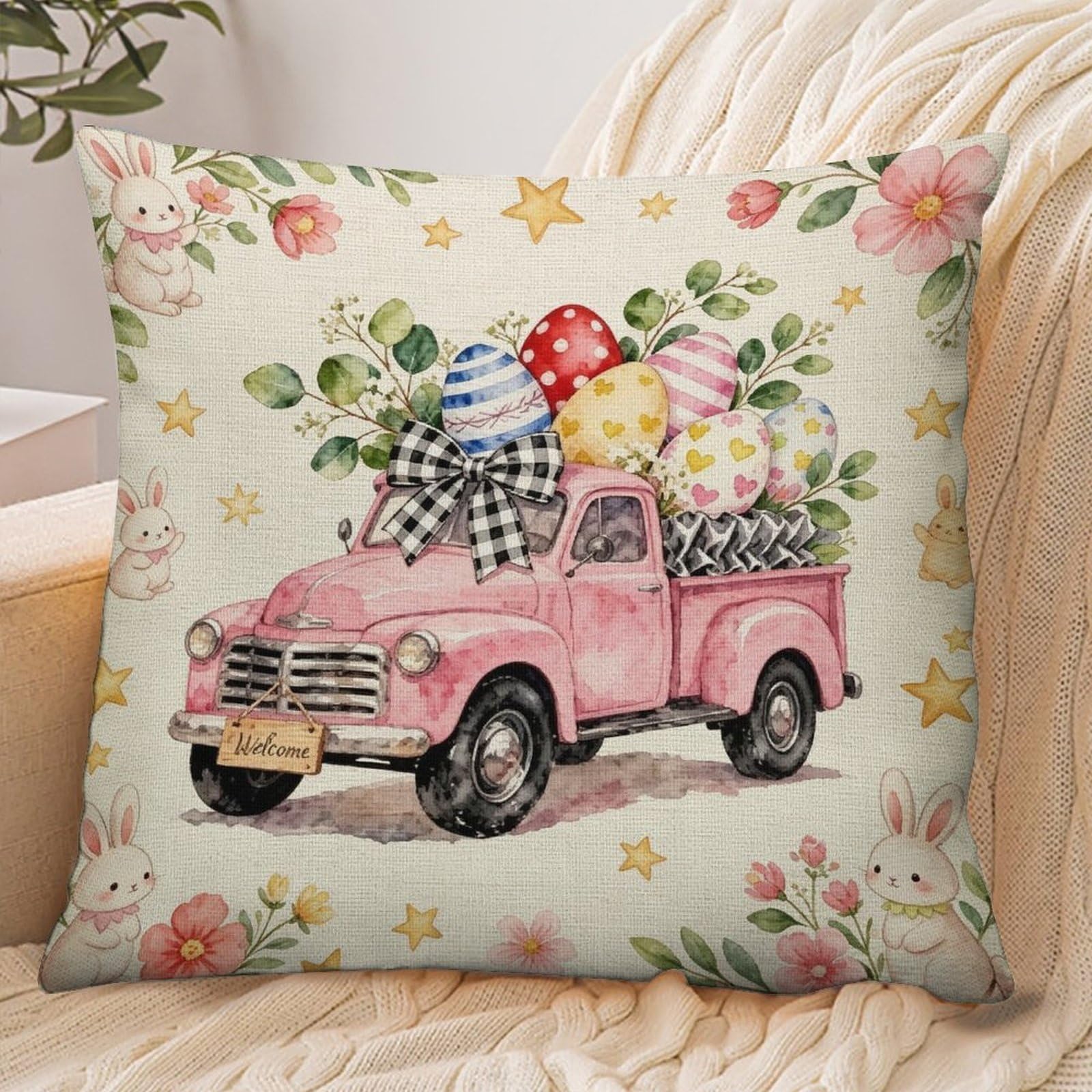 Fekiloot Style Vintage Truck Pillowcase Pillow Sham Pillow Case