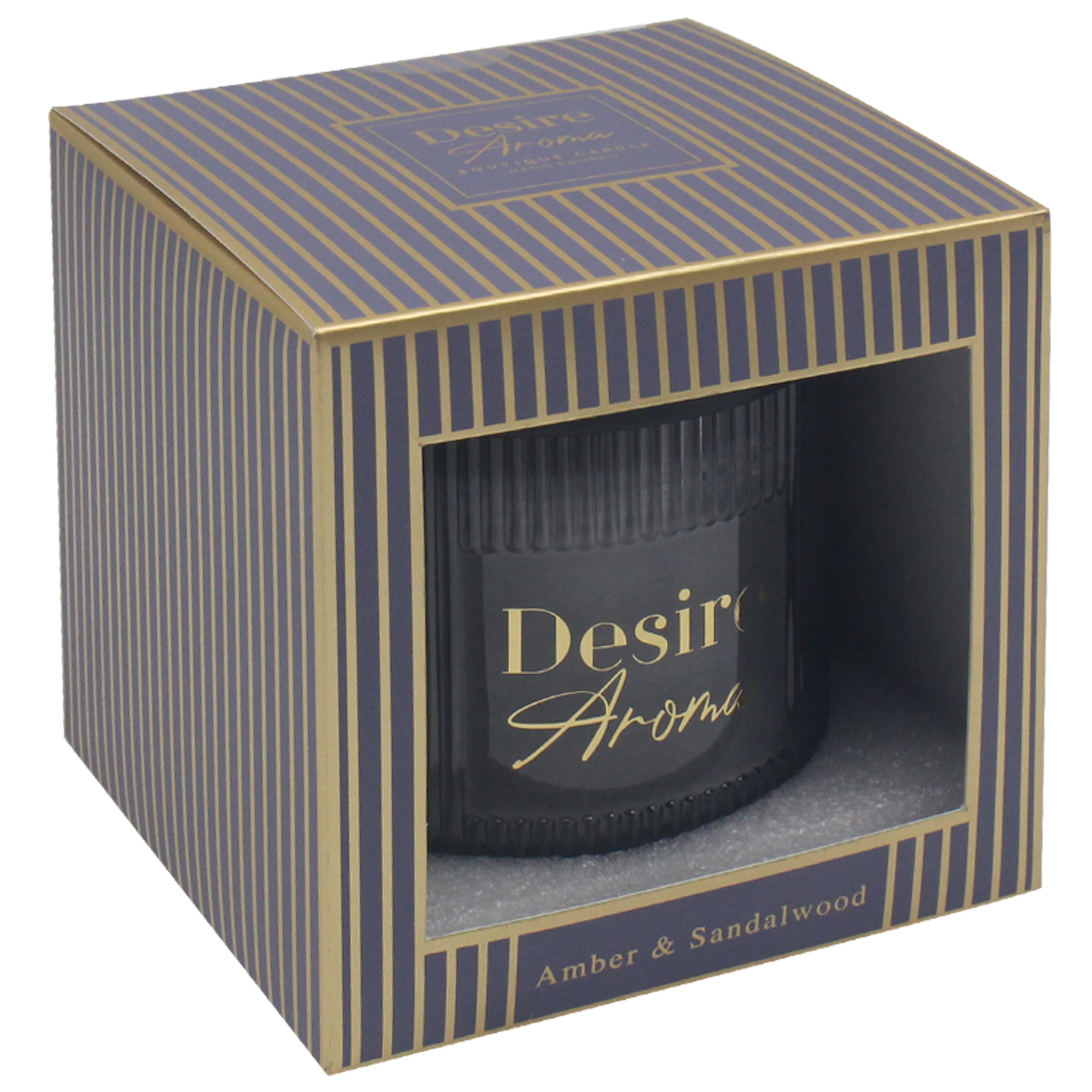 Lesser & Pavey Desire Aroma Amber & Sandalwood Candle 400g | Scented Gift for Relaxation | Ideal for Home Decor | Large Candle for Creating a Soothing Ambiance in Any Room