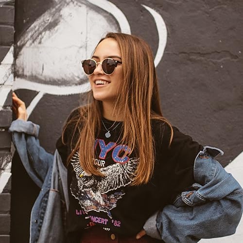 Miniatura 3 de OHAYOO Opal Star Locket Necklace 925 Sterling Silver Locket for Women That Hold Pictures Jewelry Gifts for Women