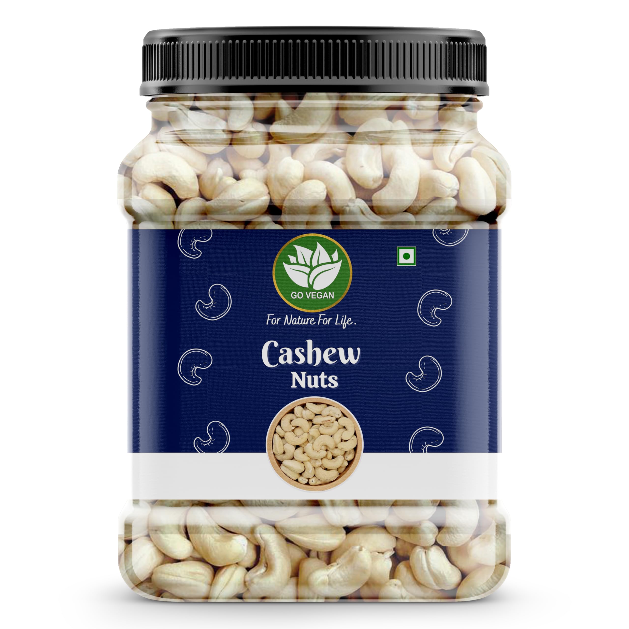 Go Vegan Whole Cashew Nuts W320, 250GM | 100% Natural Premium Kaju | Nutritious, Delicious & Crunchy Kaju | Rich in Magnesium, Copper & Phosphorus (250 gm) (B0CLS58ZKF) Amazon Price History, Amazon Price Tracker