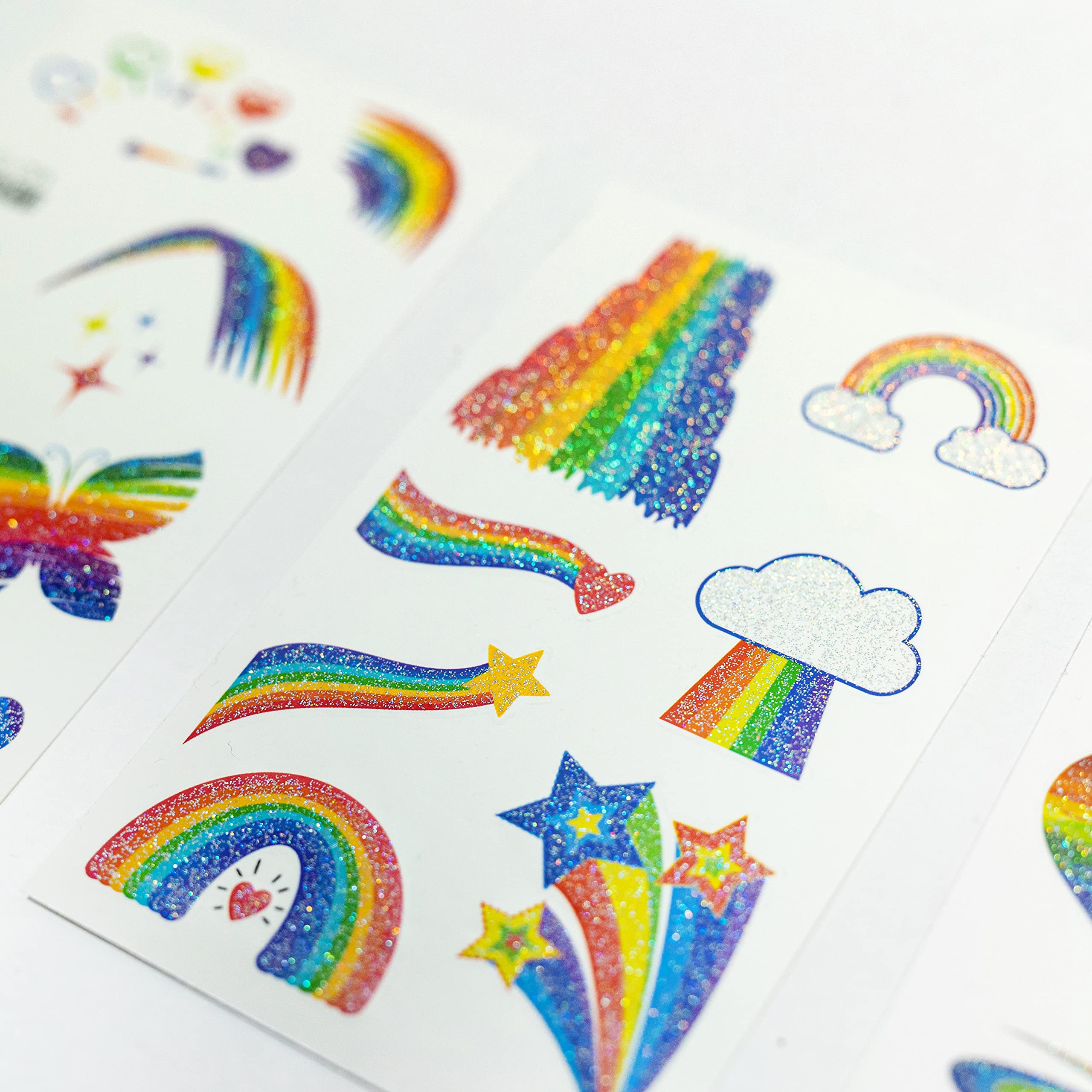 Toyseum 30 x Rainbow Glitter Tattoo Sheets For Kids (280 Tattoos) - Image 3