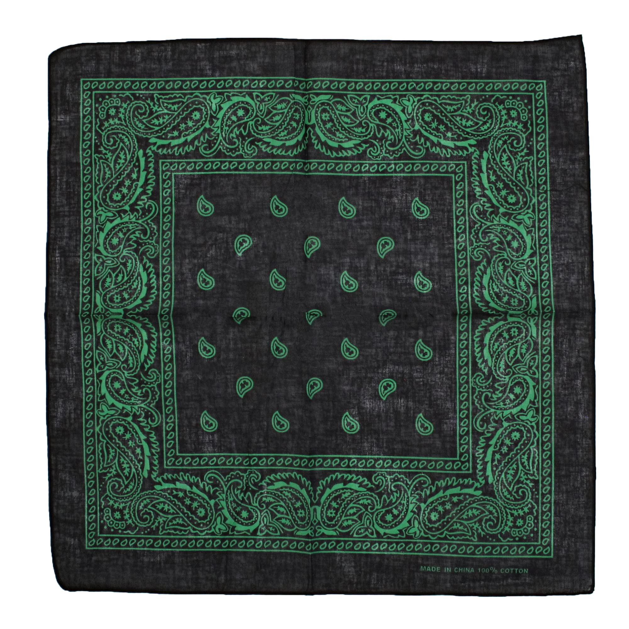 Zac's Alter Ego Retro Vintage Style Cowboy Paisley Bandana/Neckerchief/Durag