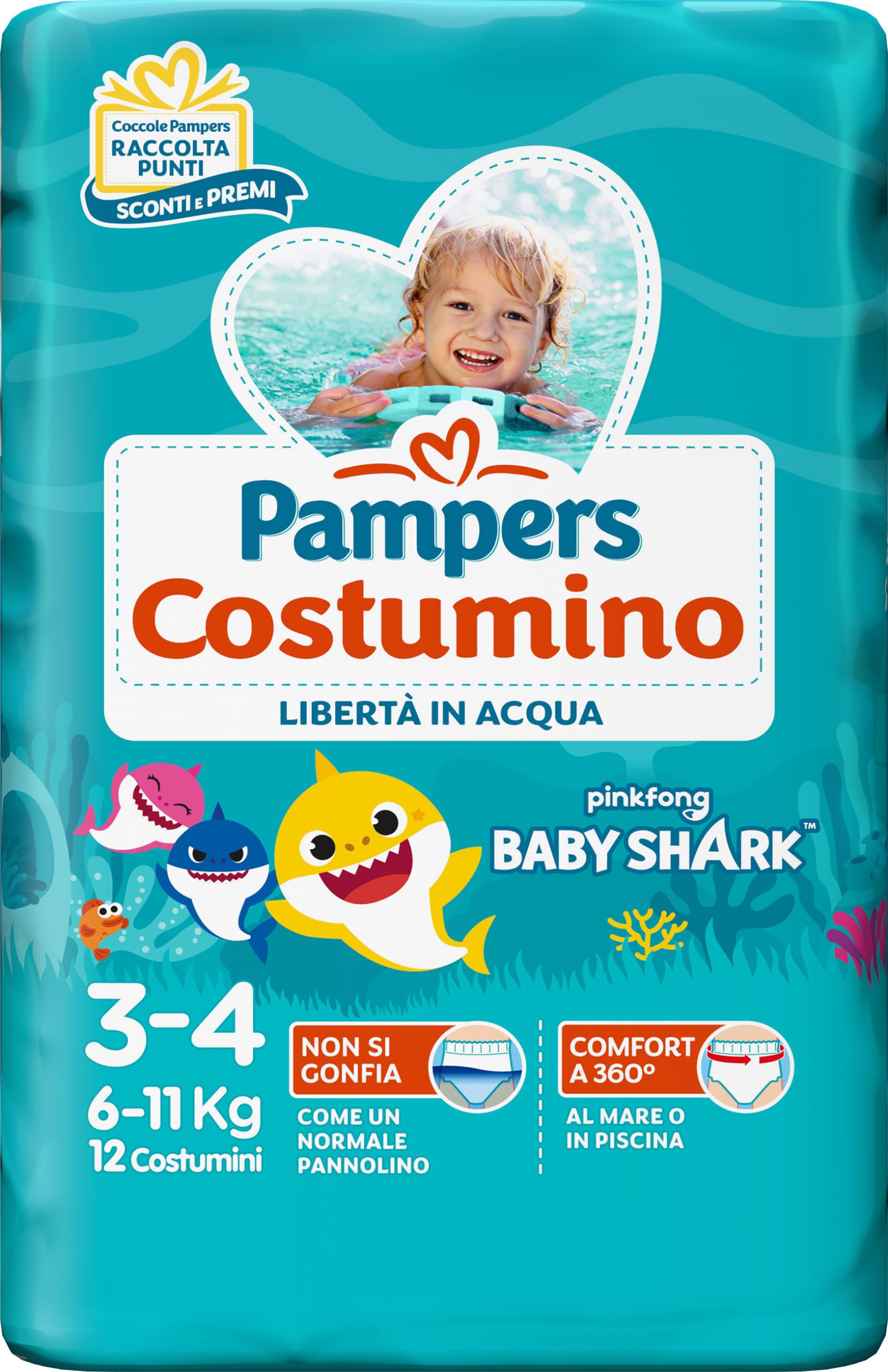 Pampers costumino midi 12pz