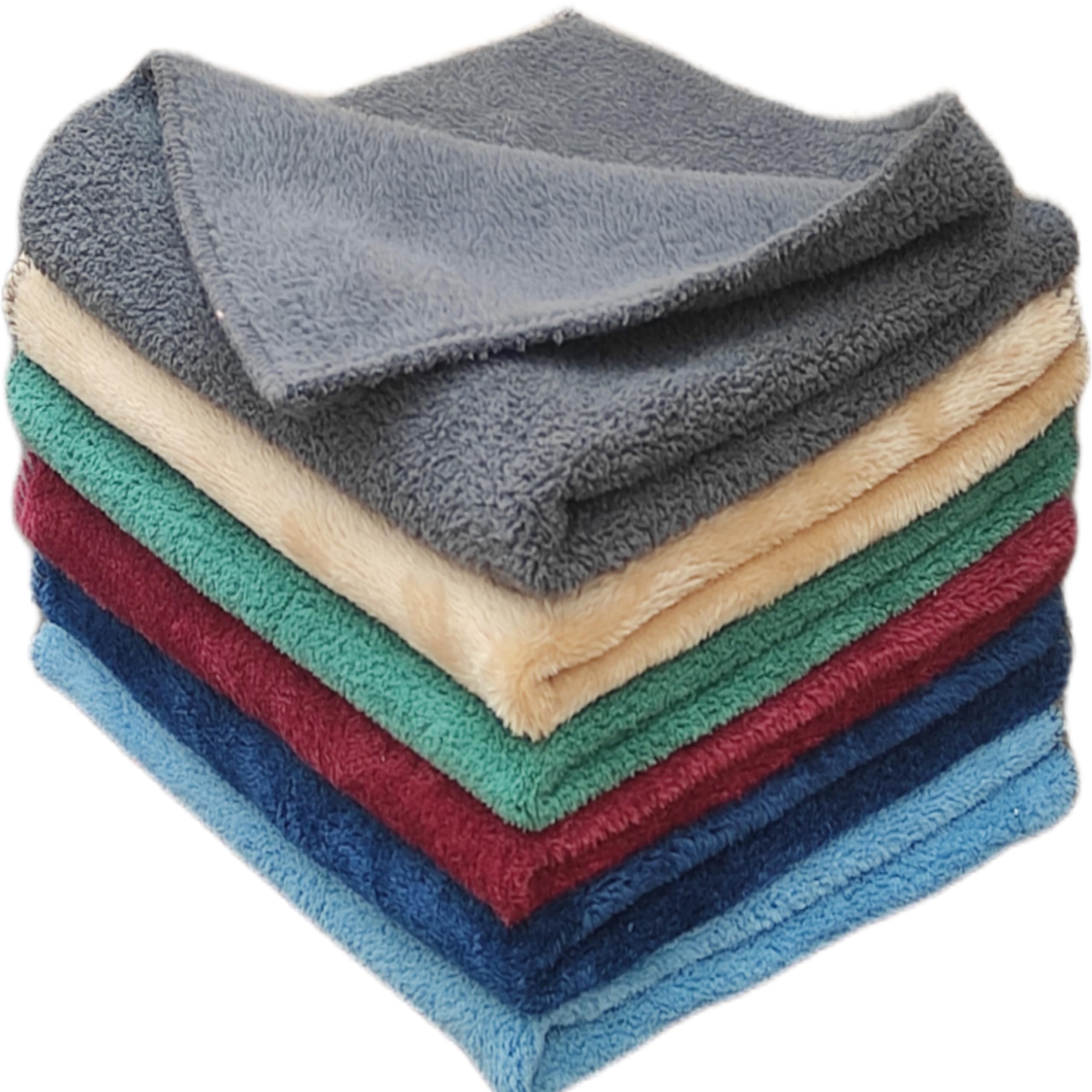 Cotton Bolls Microfiber Cleaning Cloth, 6 Pcs - 40x40 CM, Multi-Purpose Wash Cloth for Kitchen, Dish Wipe, Other Cleaning uses - Thick Fleece Fabric, Lint Free, Highly Absorbent (B0D5QZ74HJ) Amazon Price History, Amazon Price Tracker