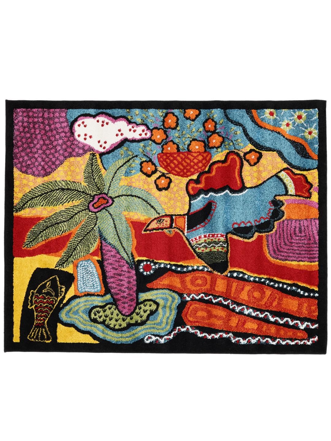 RugVista Tomorrow is Another Day Tapis, 140 x 200 cm, Multi/Rouge
