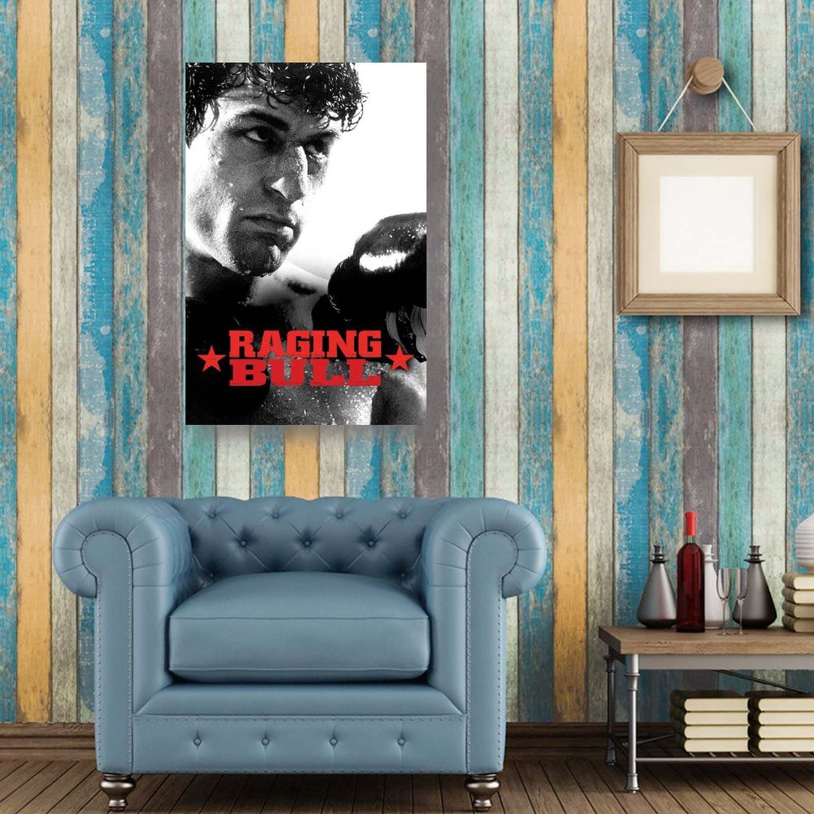 Amazon.co.jp: レイジングブル映画ポスターボクシング映画イラスト