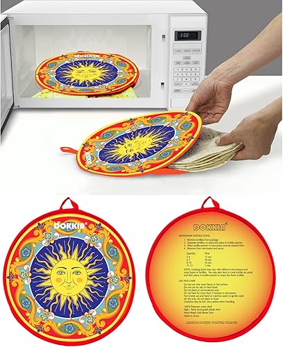 Miniatura 3 de SOKKIA Calentador de tortillas, bolsa de tela aislante de 12 pulgadas, bolsa de tela para usar en microondas para mantener la comida caliente y