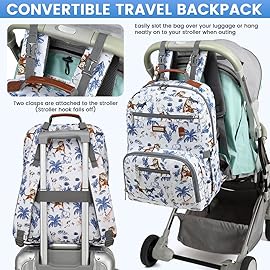 BILLITON MASHI Diaper Bag Backpack, Large Baby Nappy Bags with Portable Changing Pad for Boys and GirlsMultifunction Travel Baby Bag for Moms Dads, Shower Gifts Waterproof and Stylish