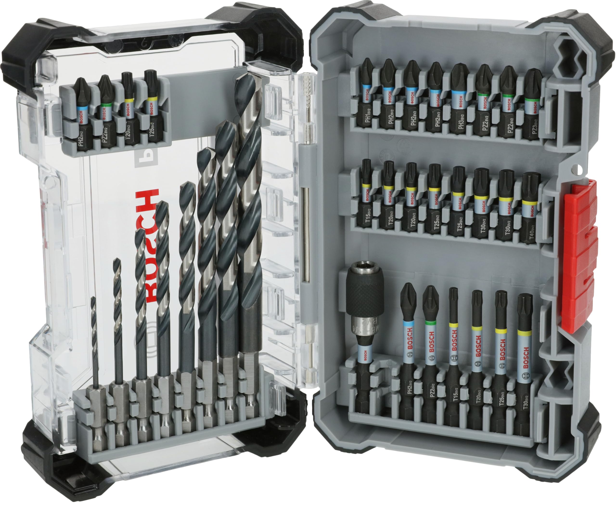Bosch 35x PRO Impact Metal Set, 35-Piece (for Steel, Cast Iron, 200 x 107 mm, Professional Accessories Screwdriver, Screwdriver)
