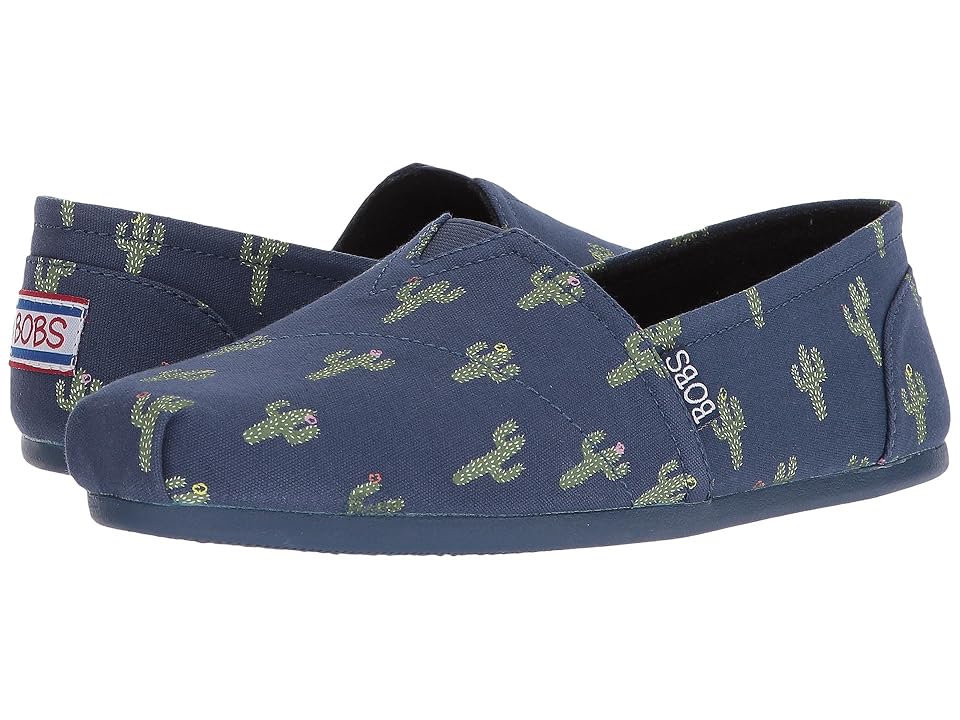 

BOBS from SKECHERS Bobs Plush - Desert Swell (Navy) Women's Slip on Shoes