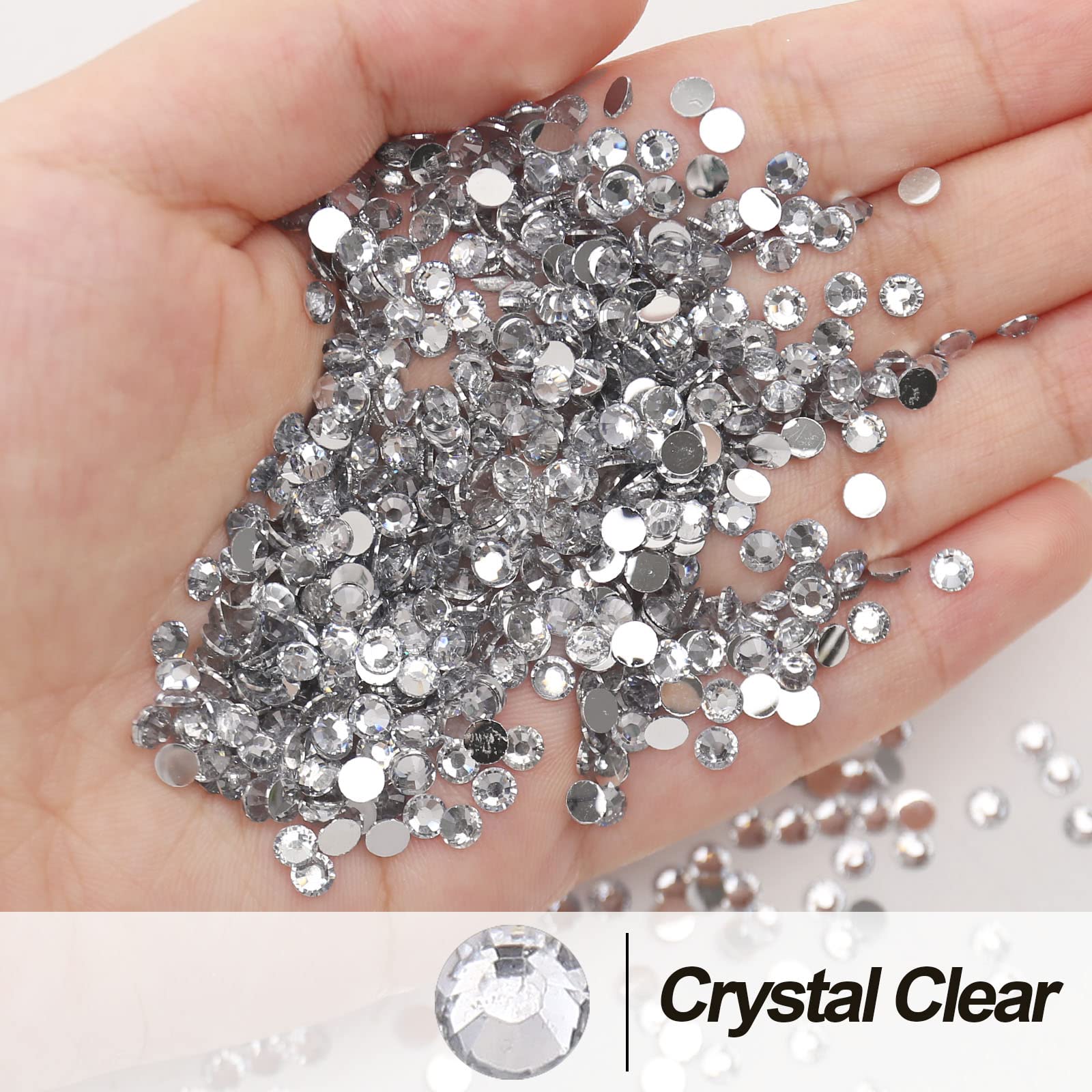 Amazon.co.jp: 10000個 2~6mm クリアクリスタル樹脂 フラットバック