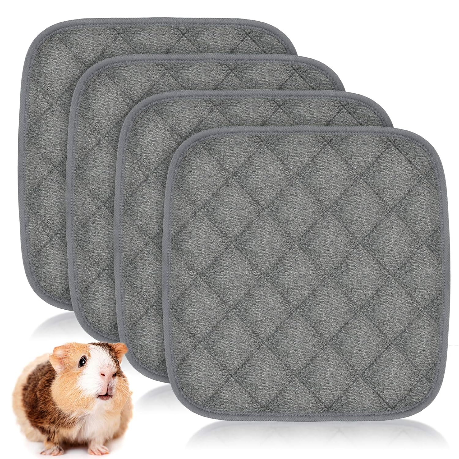 RYPET Guinea Pig Fleece Cage Liners 4 Pack Washable Guinea Pig Pee