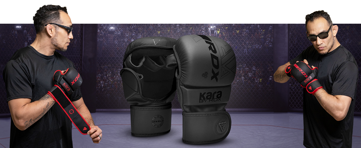 Guanti MMA RDX Maya Hide - Palmo Aperto Per Grappling E Kickboxing - Foto 12