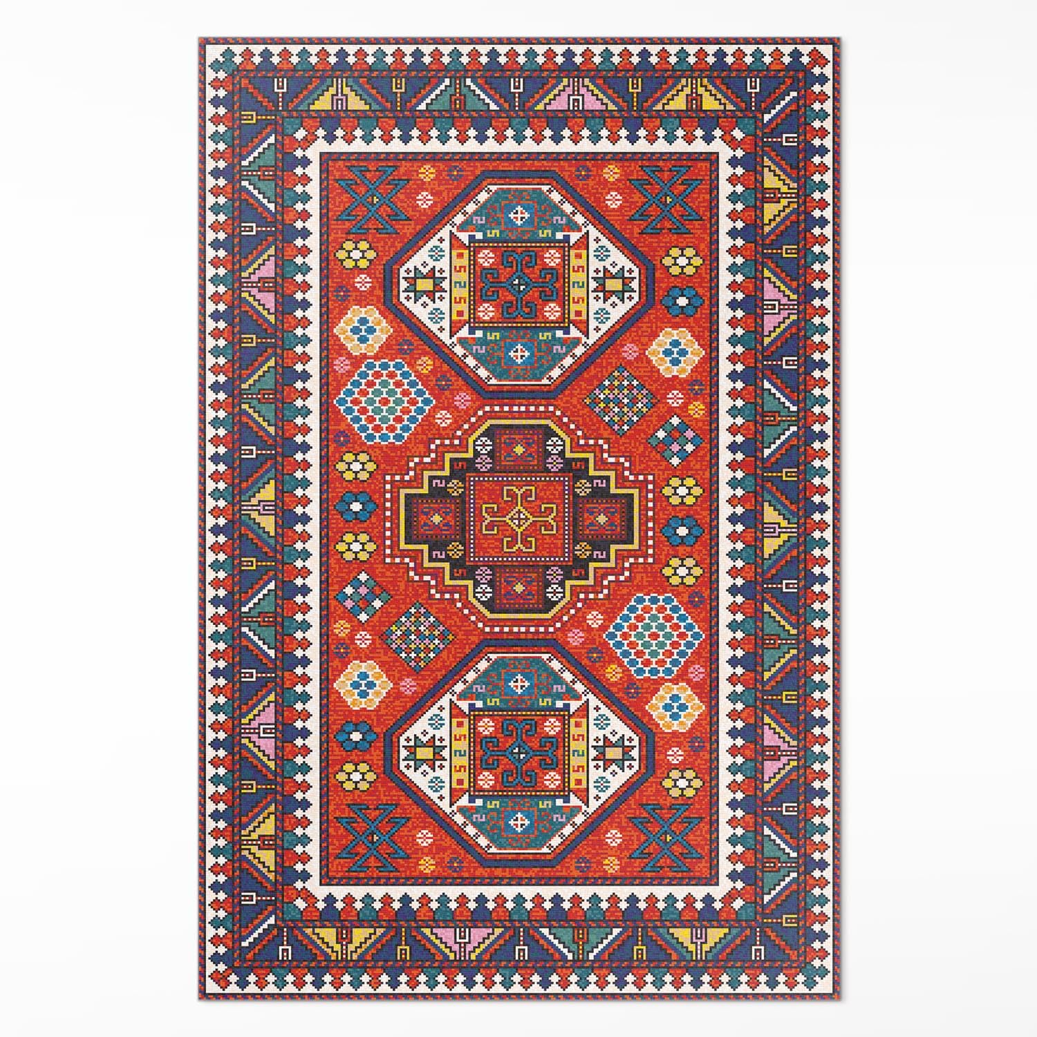 Tapis en vinyle entretien facile pour cuisine et salon anti-tache PVC