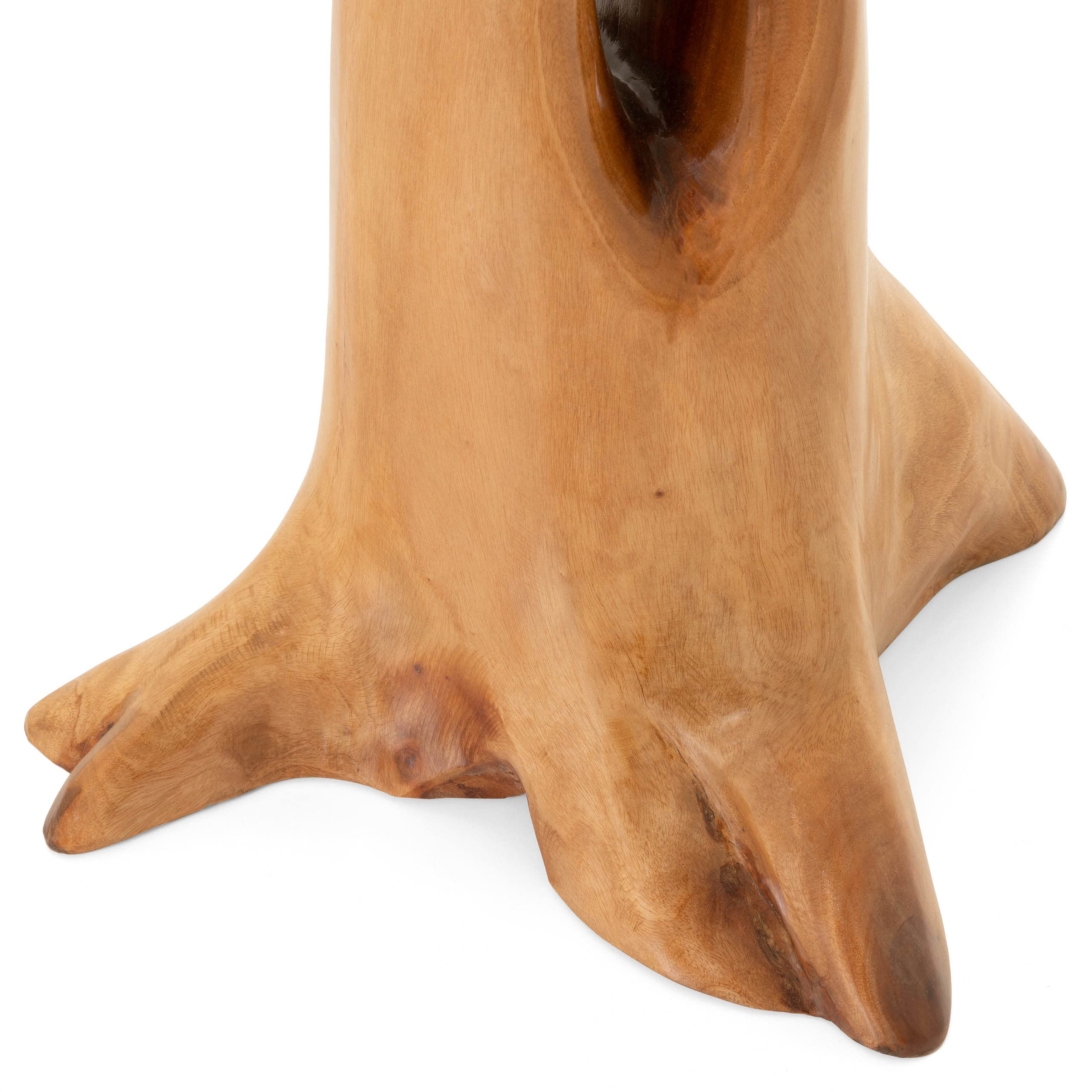 DIVERO Garderobenständer in Baumform aus Mahagoni-Holz - Farbe: Braun